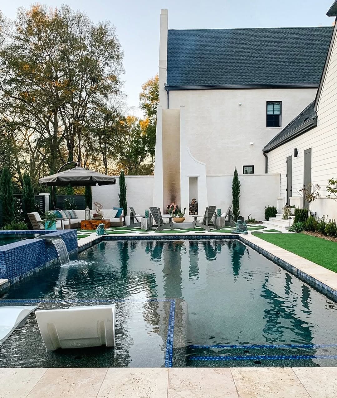 Poolside luxury home by Royal Building Group