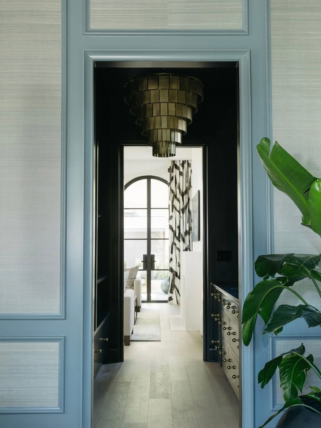 Charlotte custom home balancing contrast in design