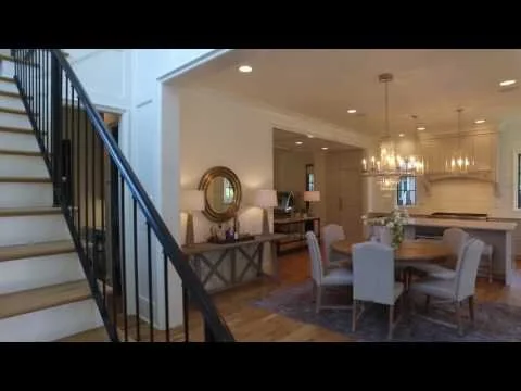 Bay Street I kitchen and living area — Royal Building Group custom home, Charlotte, NC
