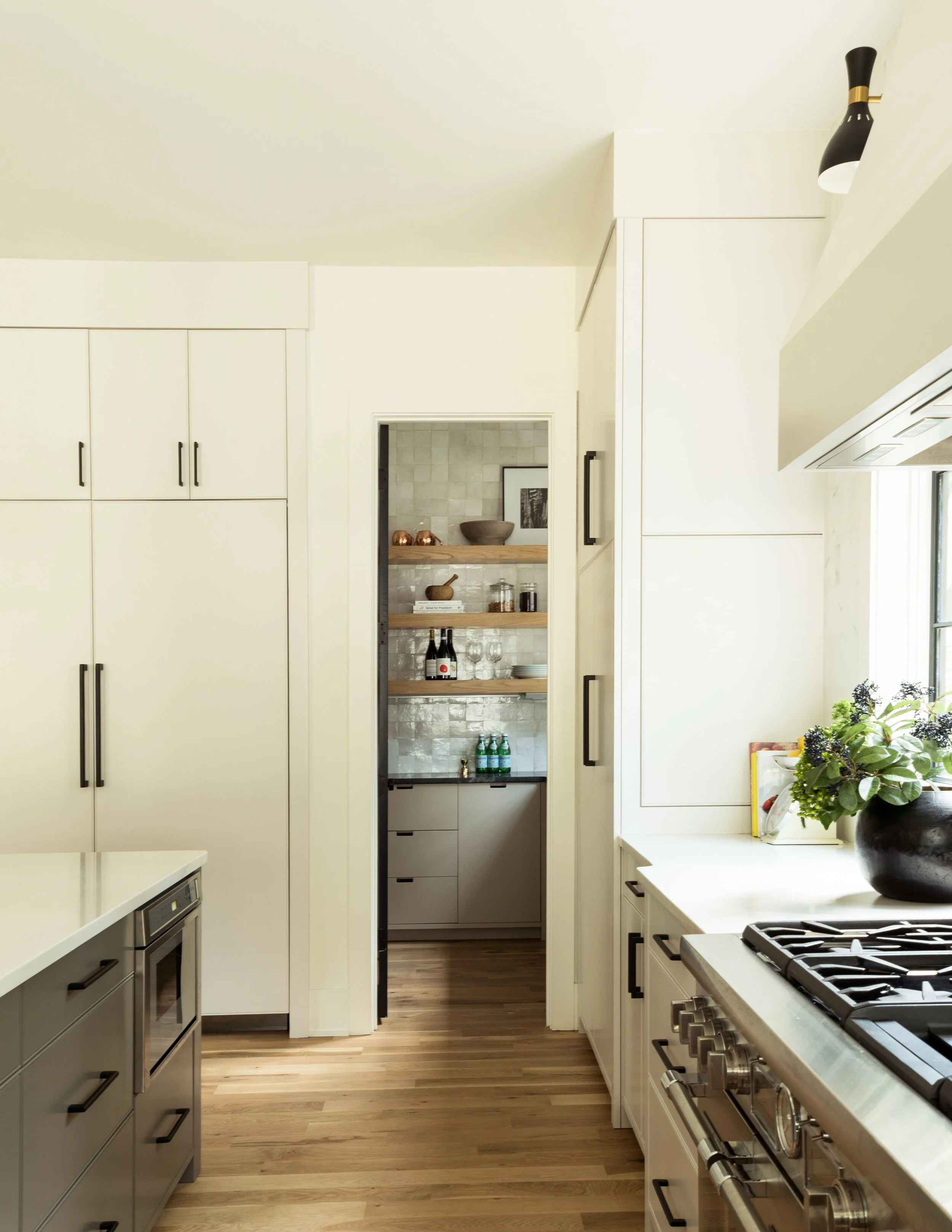 Bay Street II kitchen and living area — Royal Building Group custom home, Charlotte, NC