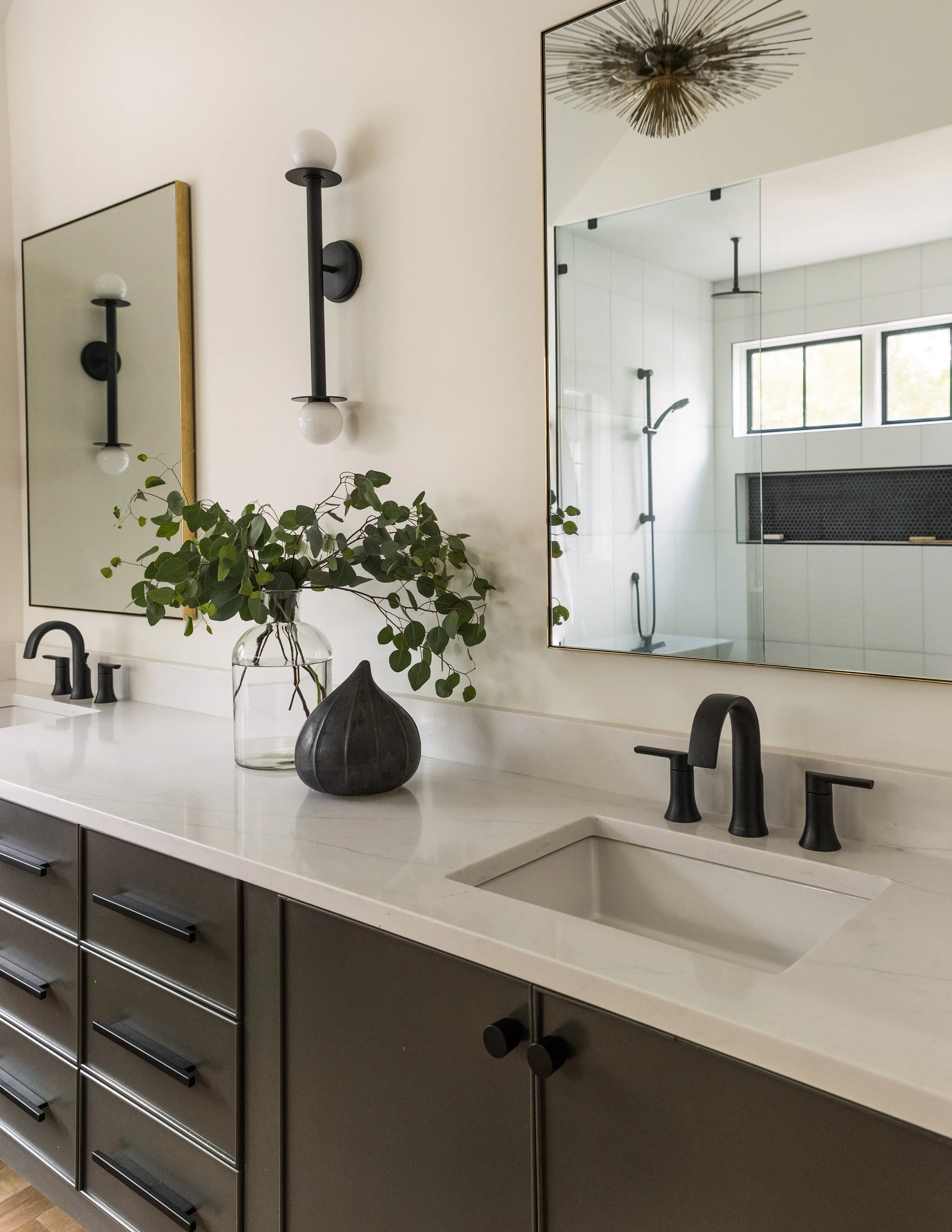 Bay Street II kitchen and living area — Royal Building Group custom home, Charlotte, NC