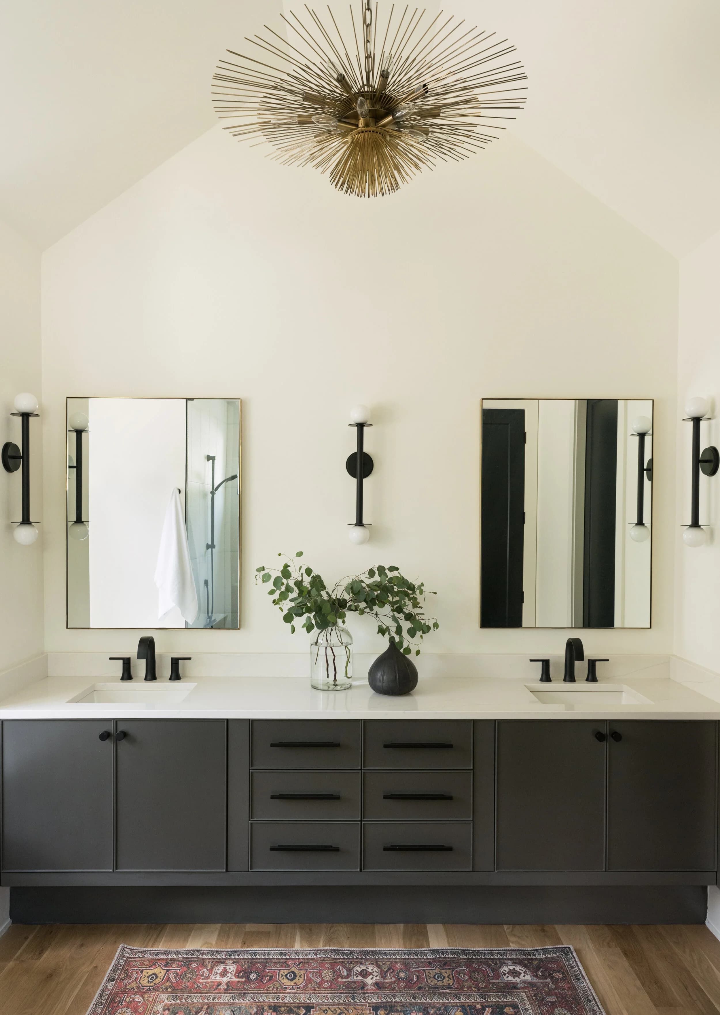 Bay Street II kitchen and living area — Royal Building Group custom home, Charlotte, NC