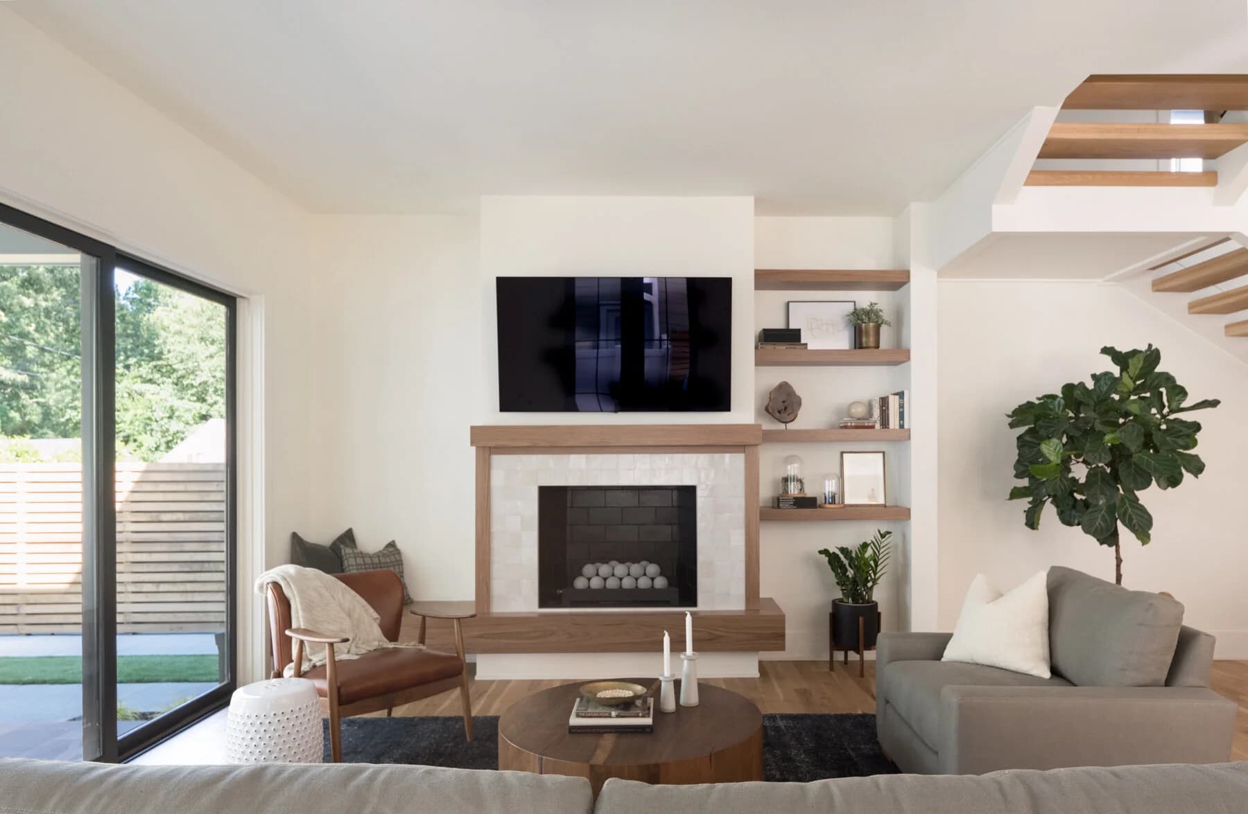 Bay Street II interior living space — custom luxury home in Charlotte, NC