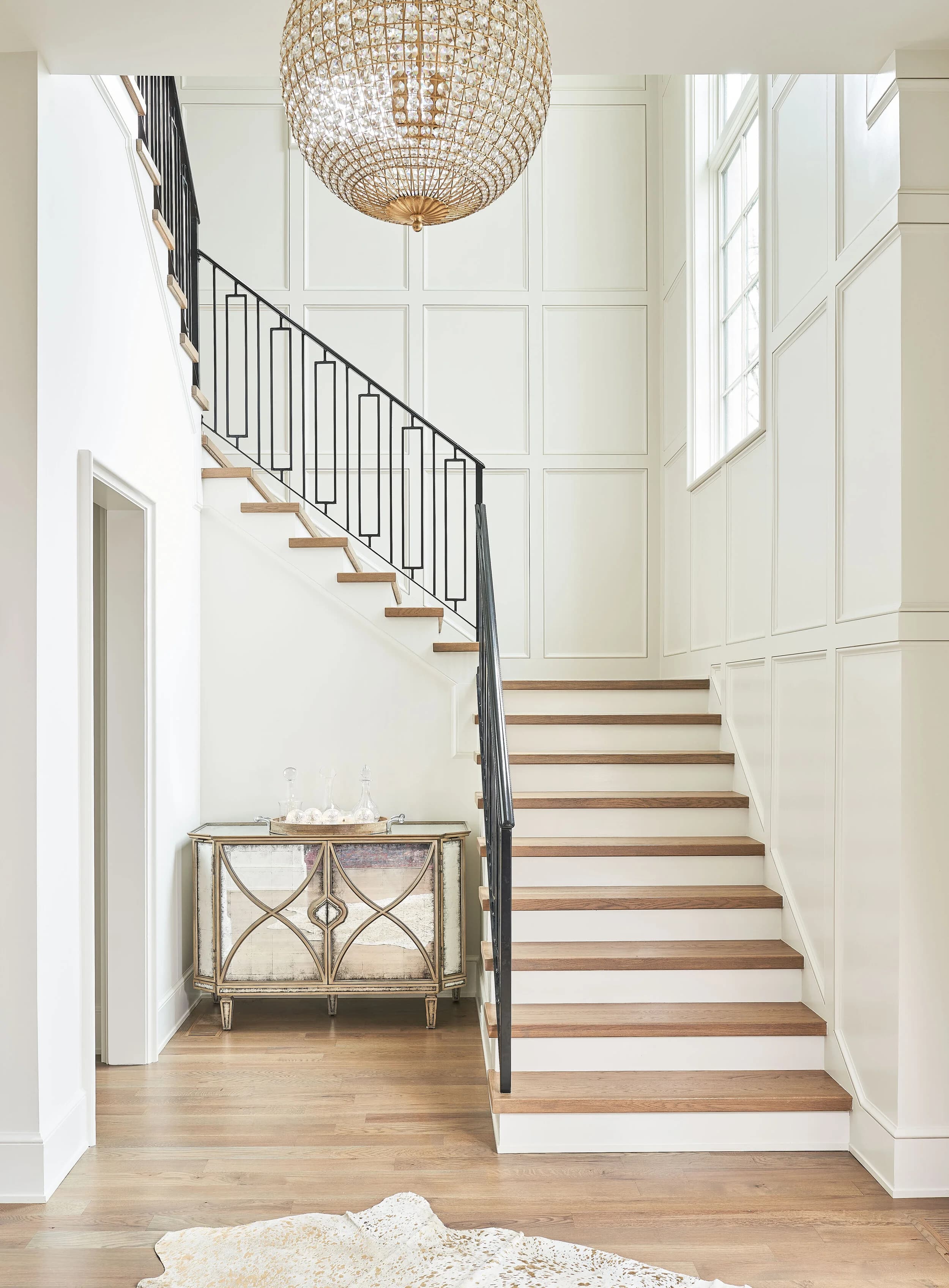 Beverly Drive kitchen and living area — Royal Building Group custom home, Charlotte, NC