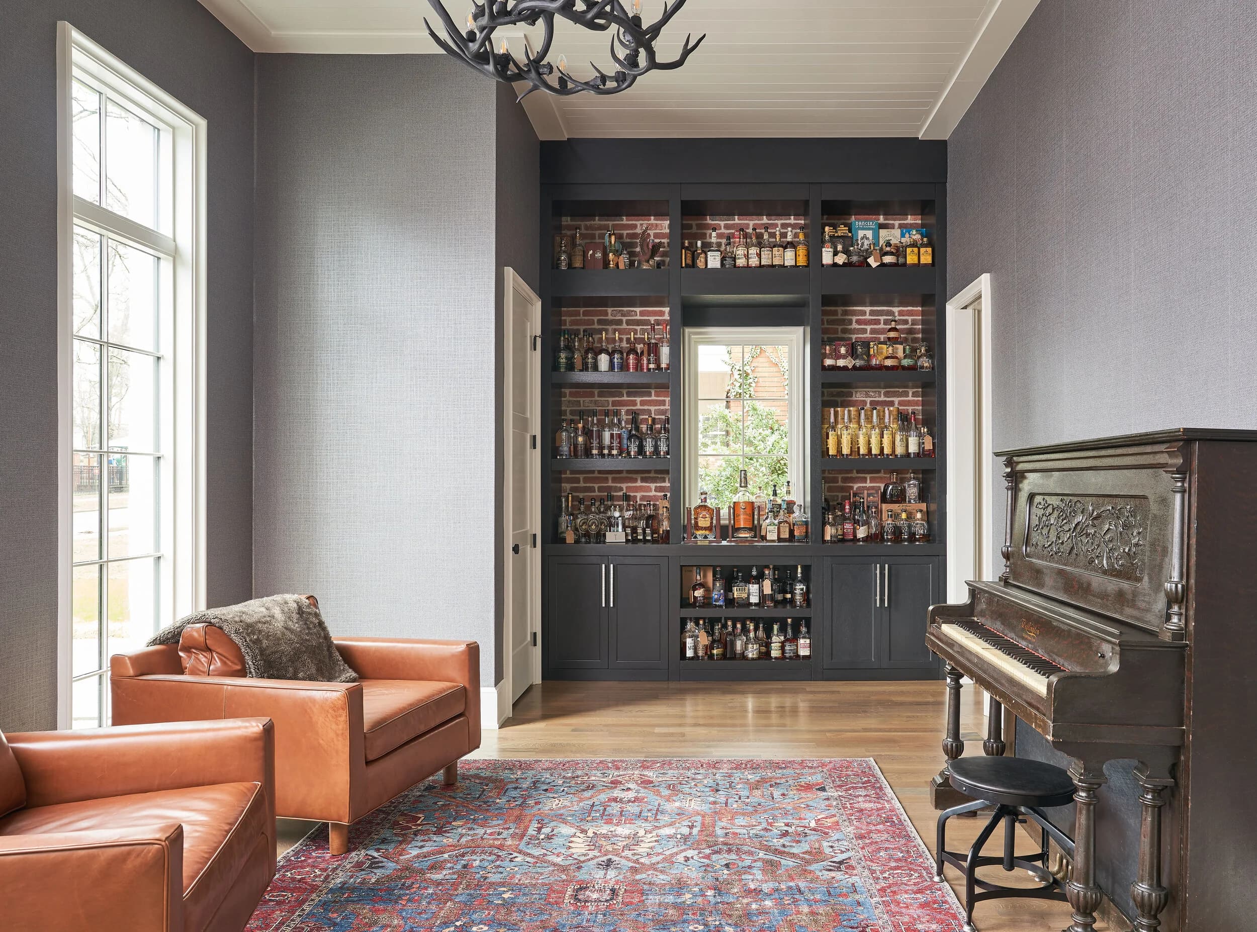 Beverly Drive kitchen and living area — Royal Building Group custom home, Charlotte, NC