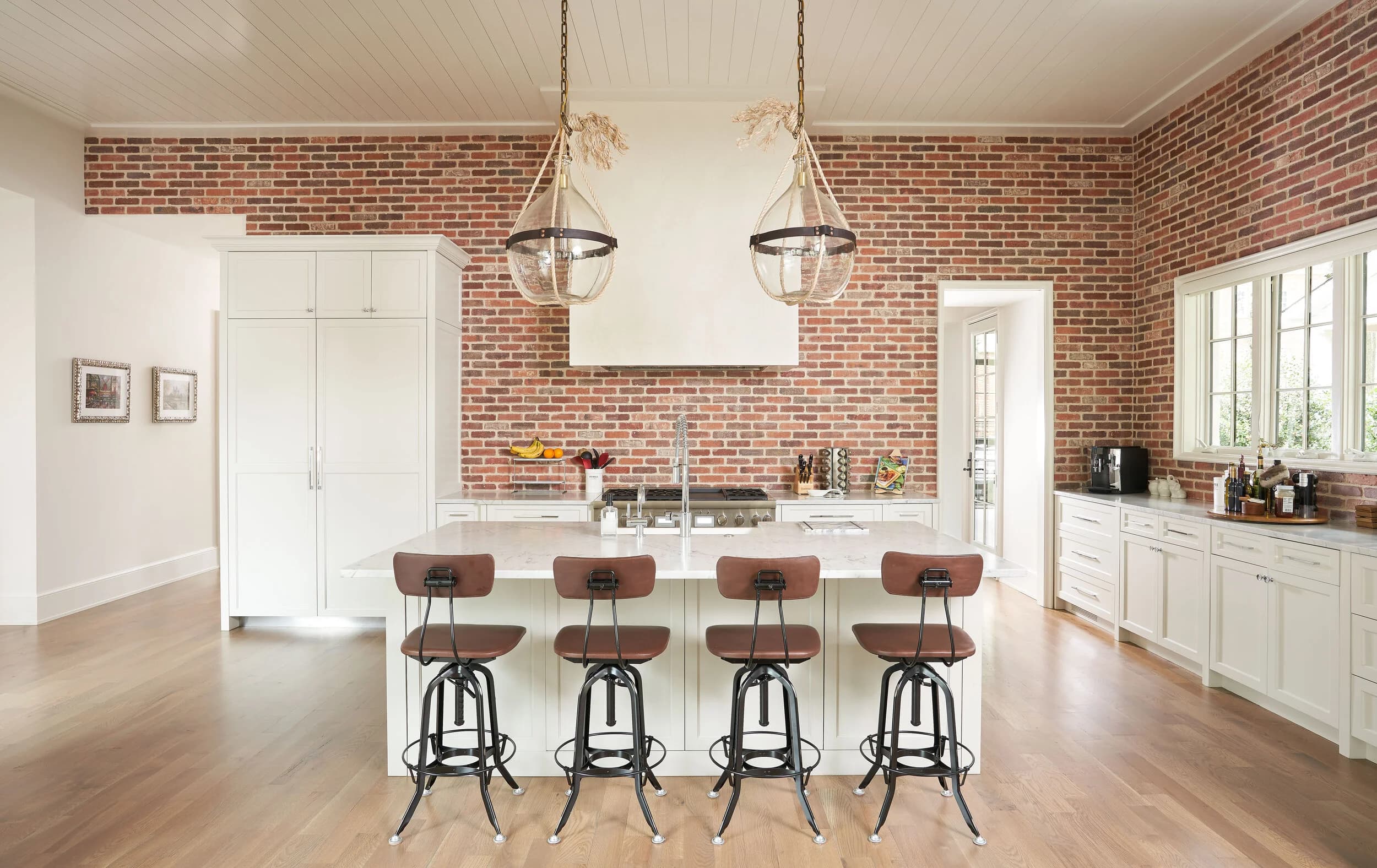Beverly Drive kitchen and living area — Royal Building Group custom home, Charlotte, NC