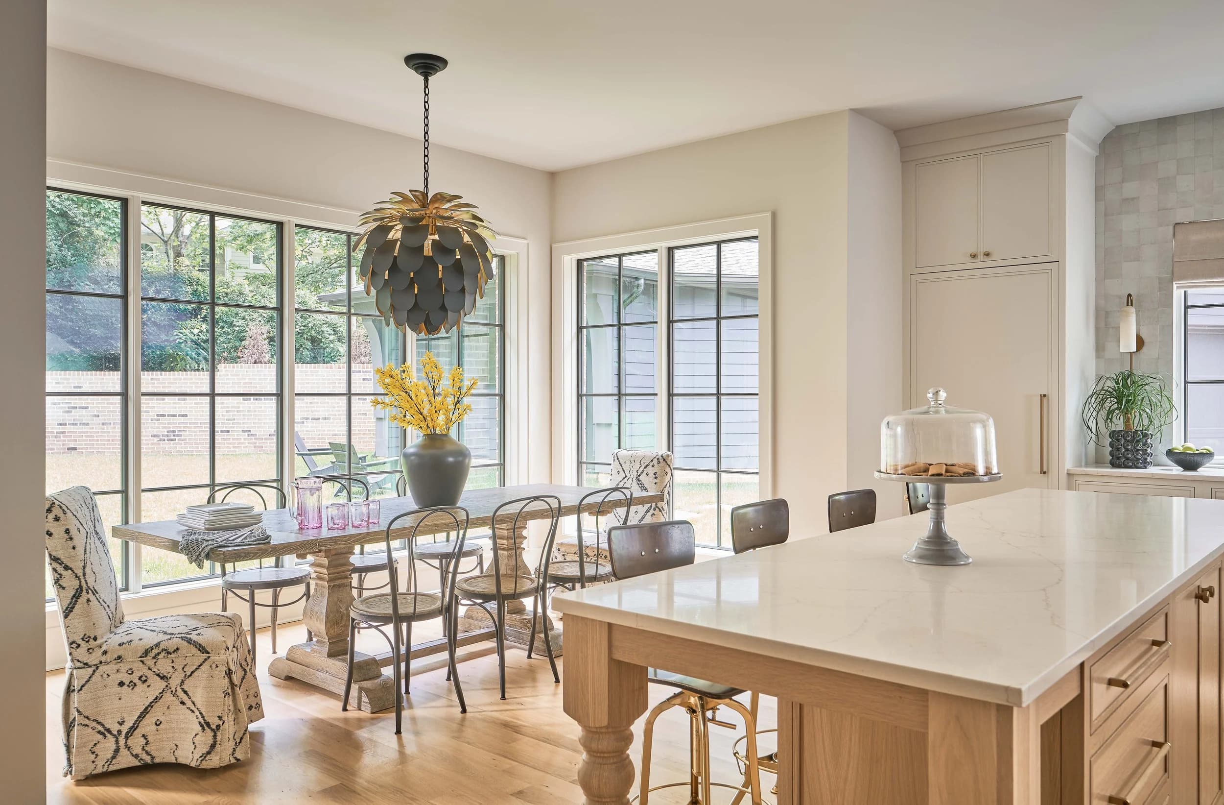 Byerly kitchen and living area — Royal Building Group custom home, Charlotte, NC