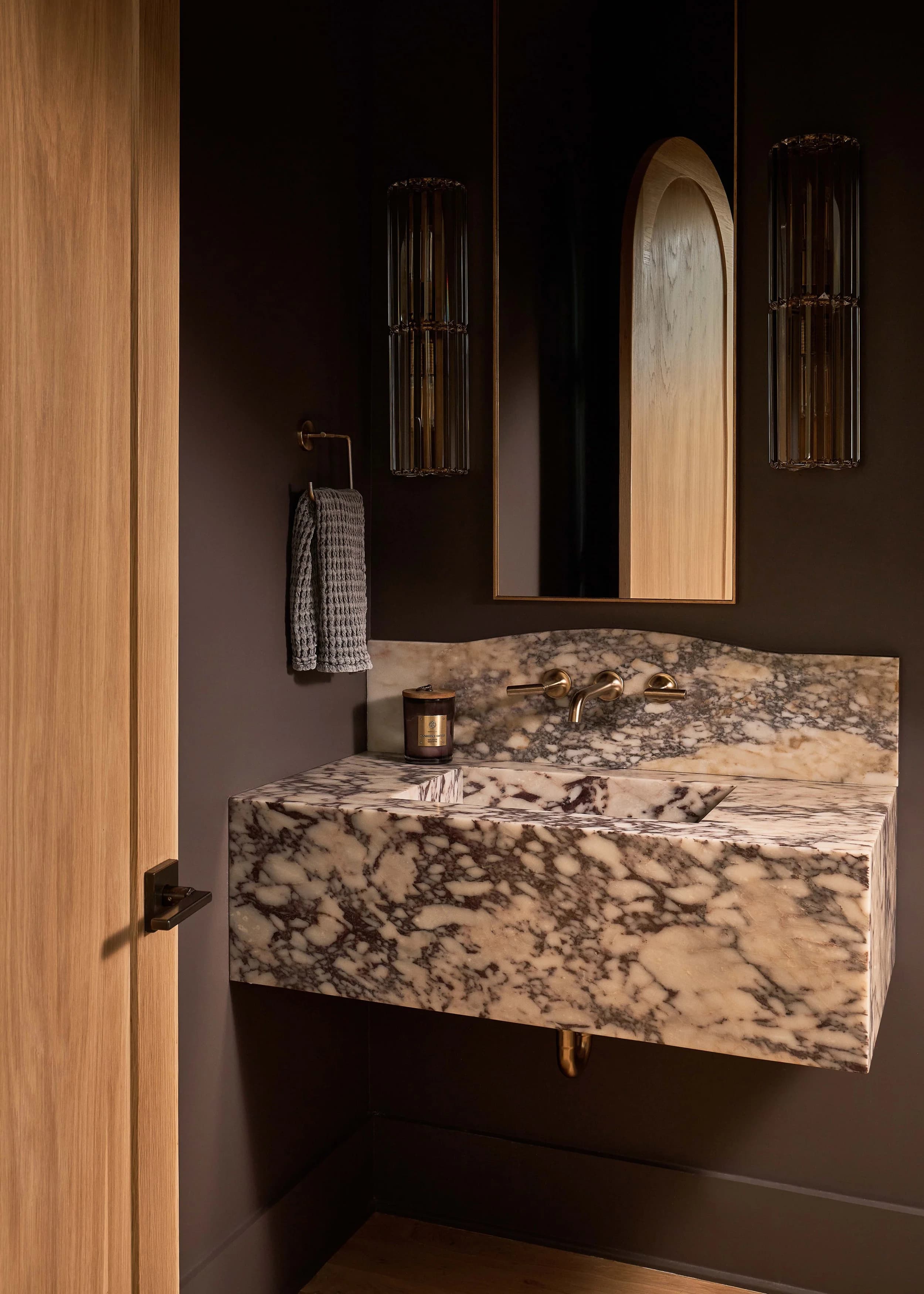 Byerly bedroom and bathroom — luxury custom home in Charlotte, NC