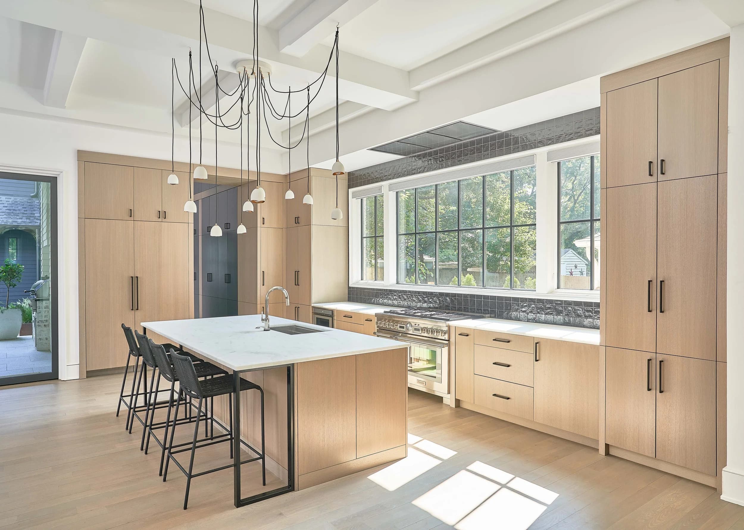 Casa Royal II kitchen and living area — Royal Building Group custom home, Charlotte, NC