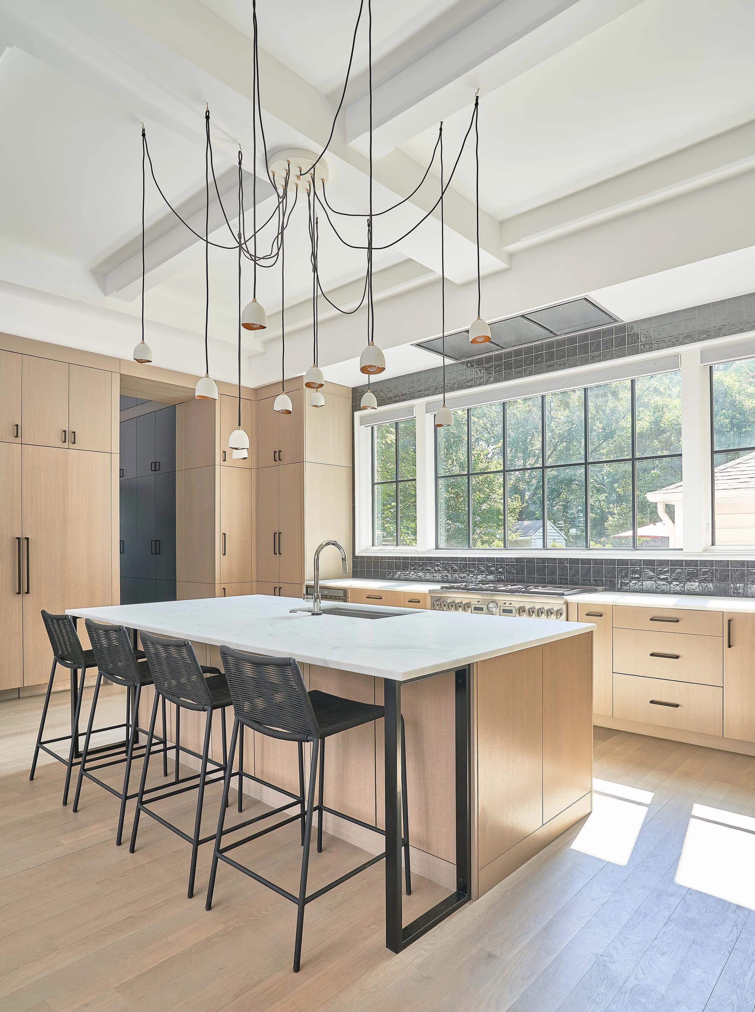Casa Royal II kitchen and living area — Royal Building Group custom home, Charlotte, NC