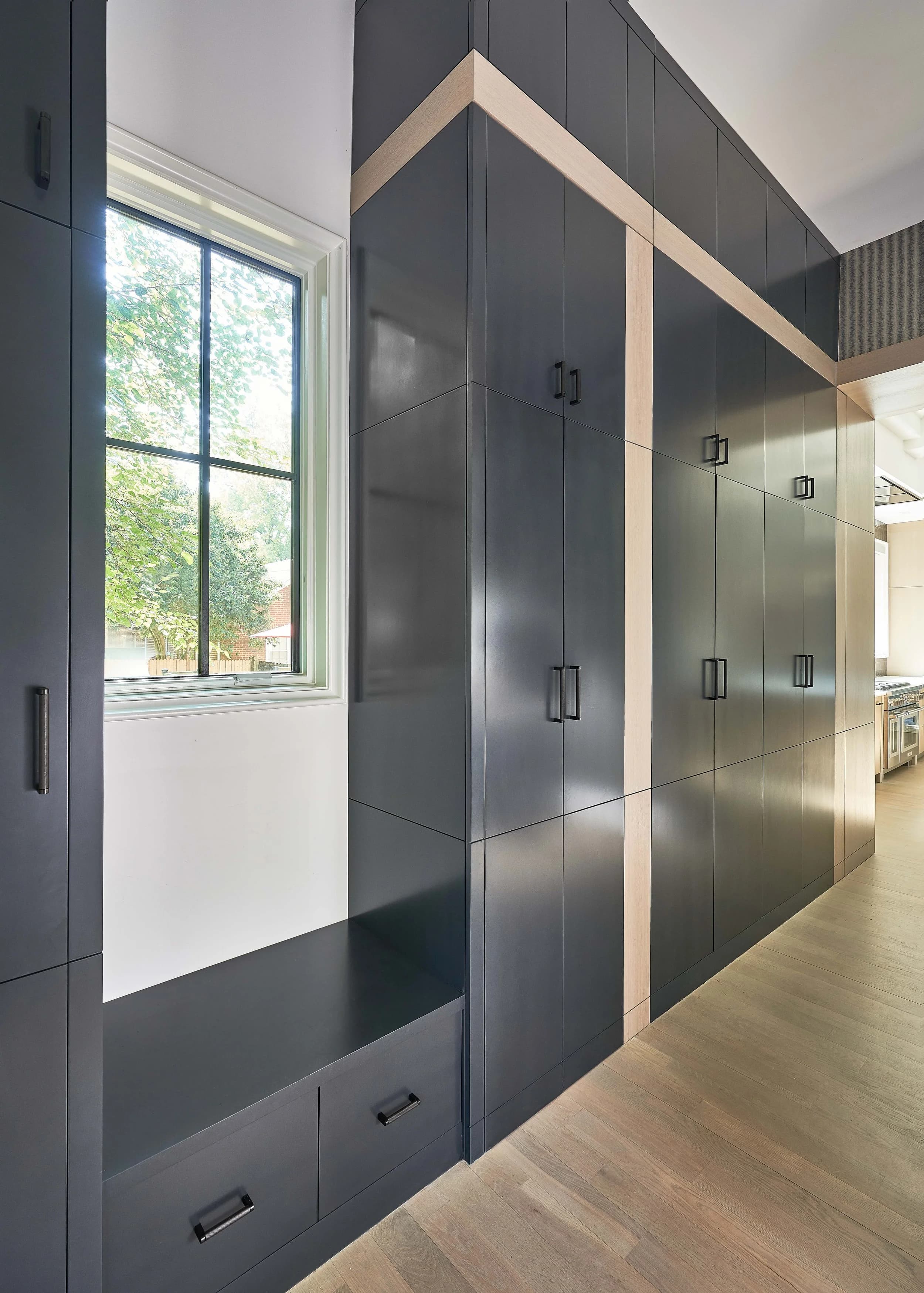 Casa Royal II kitchen and living area — Royal Building Group custom home, Charlotte, NC