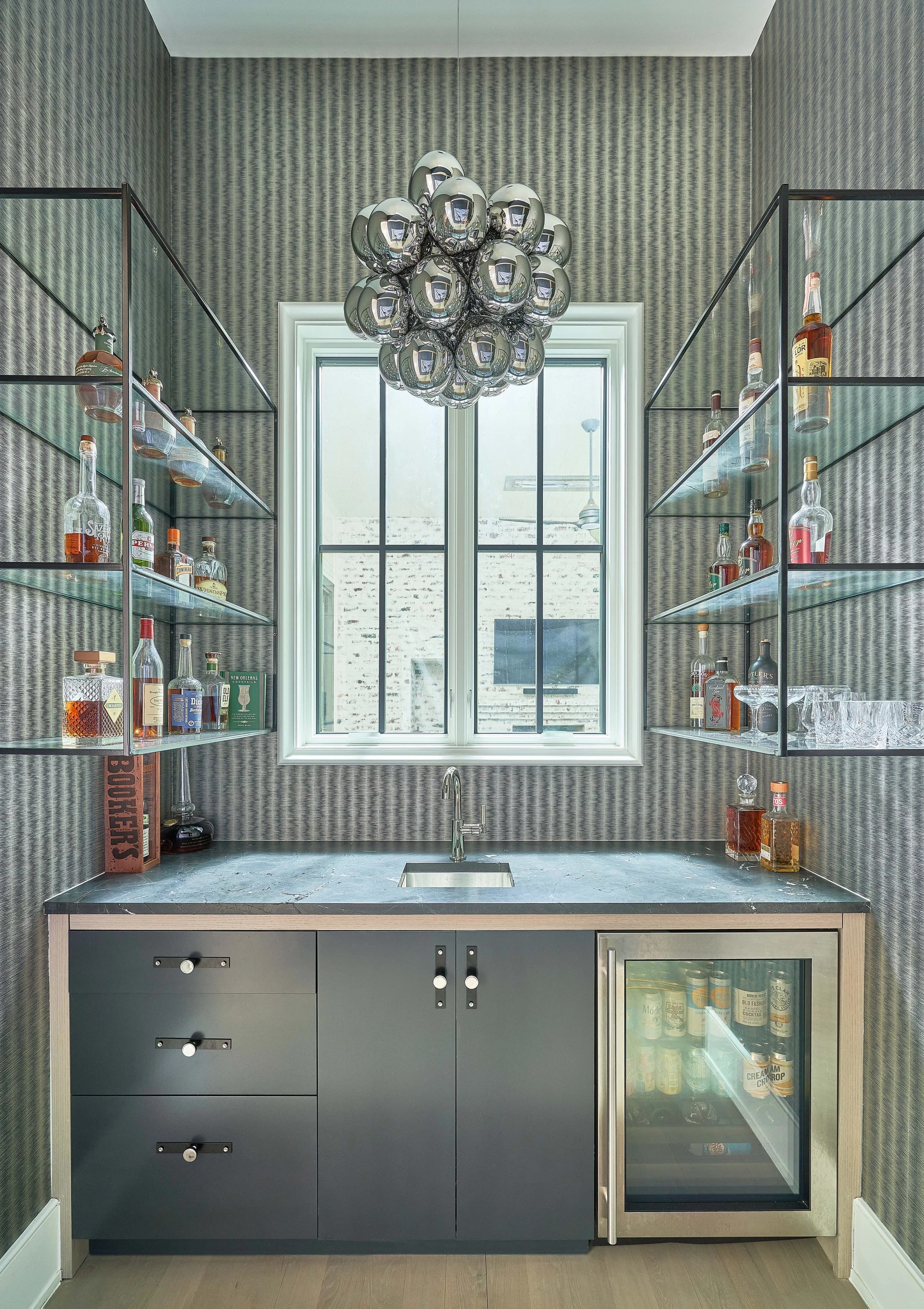 Casa Royal II kitchen and living area — Royal Building Group custom home, Charlotte, NC