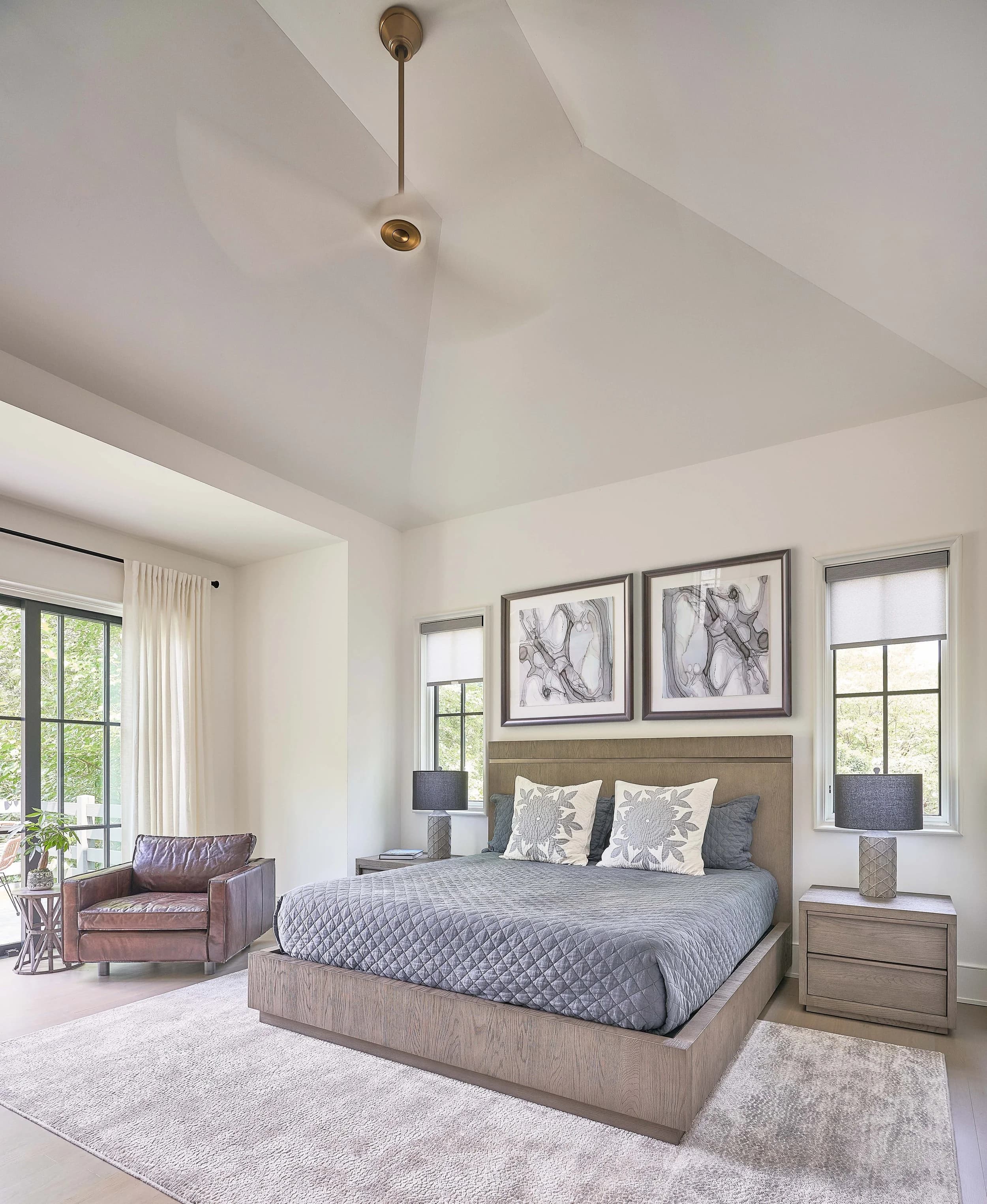 Casa Royal II bedroom and bathroom — luxury custom home in Charlotte, NC