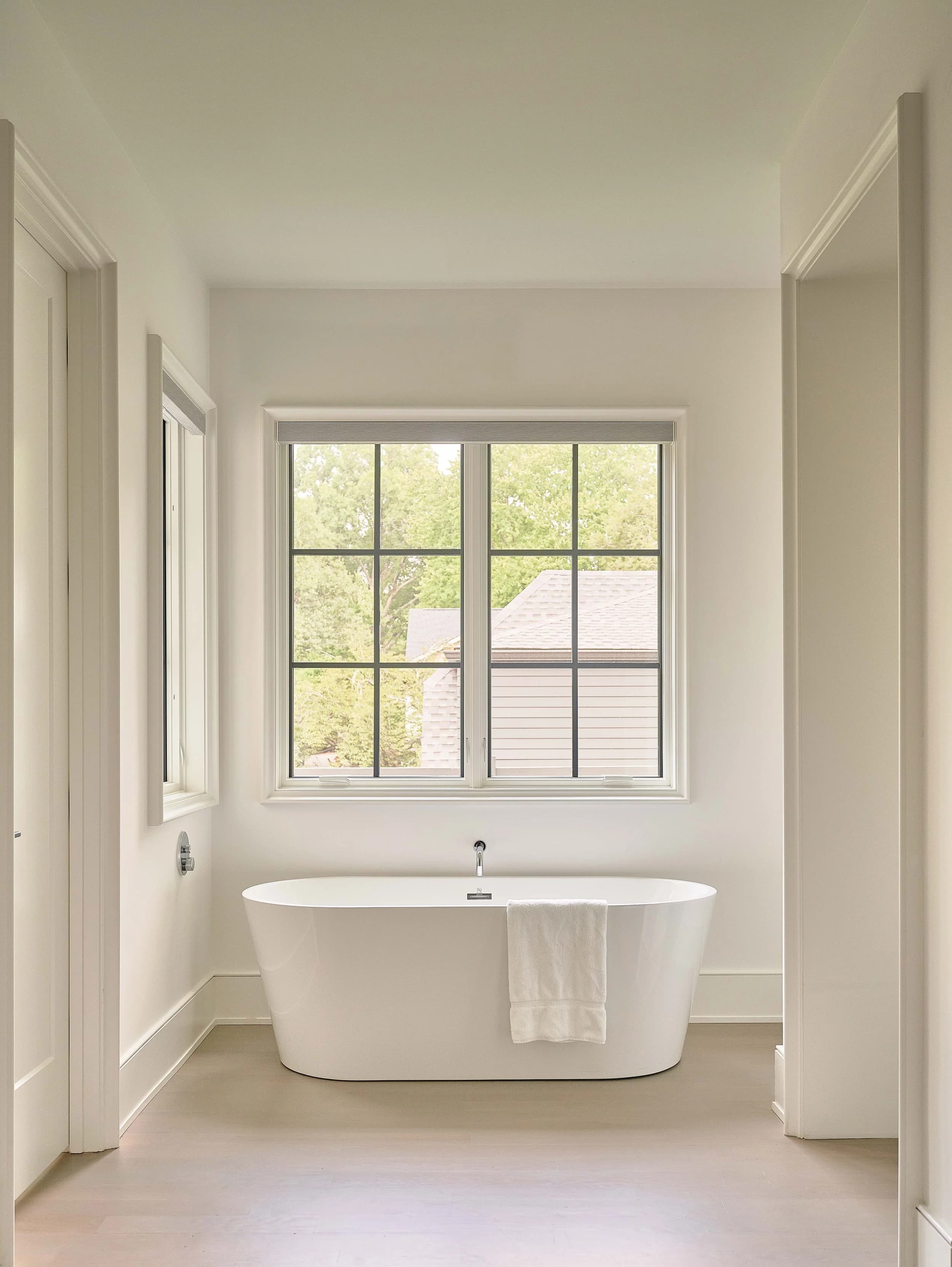 Casa Royal II bedroom and bathroom — luxury custom home in Charlotte, NC