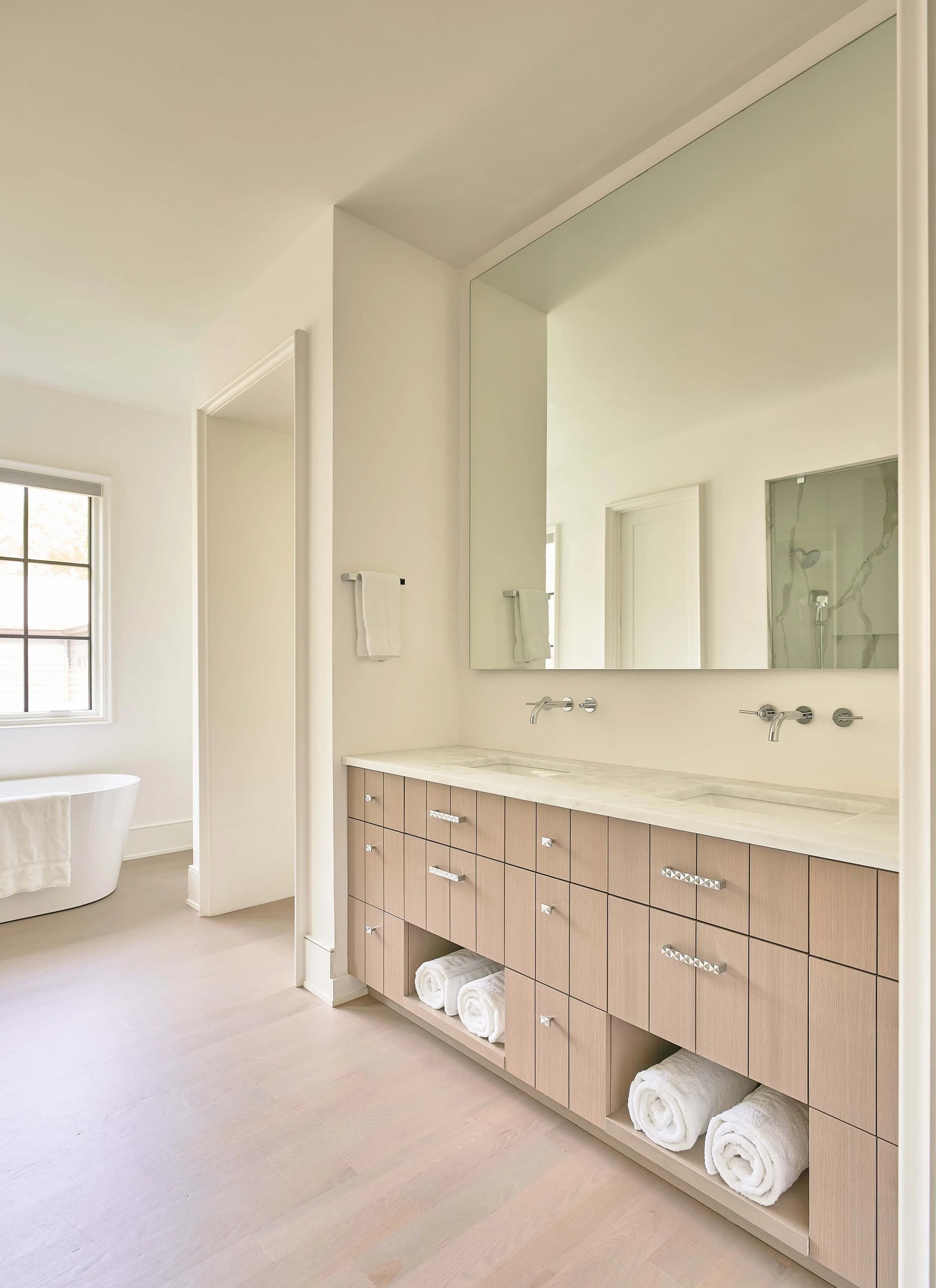 Casa Royal II bedroom and bathroom — luxury custom home in Charlotte, NC