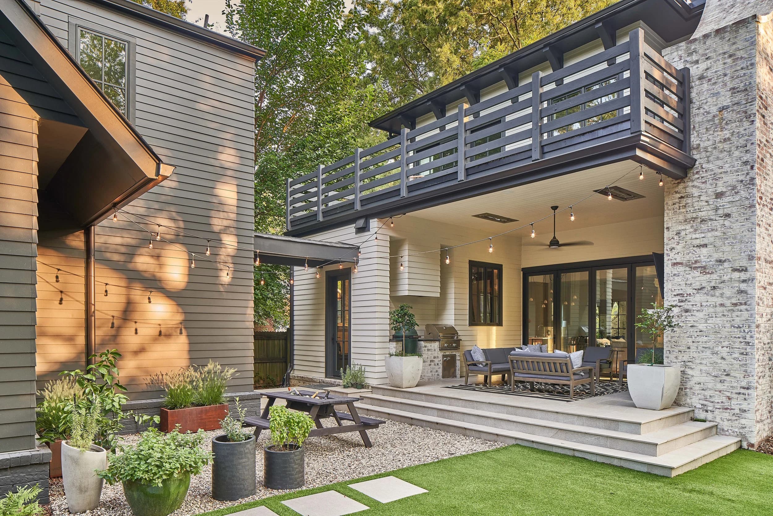 Casa Royal II interior living space — custom luxury home in Charlotte, NC