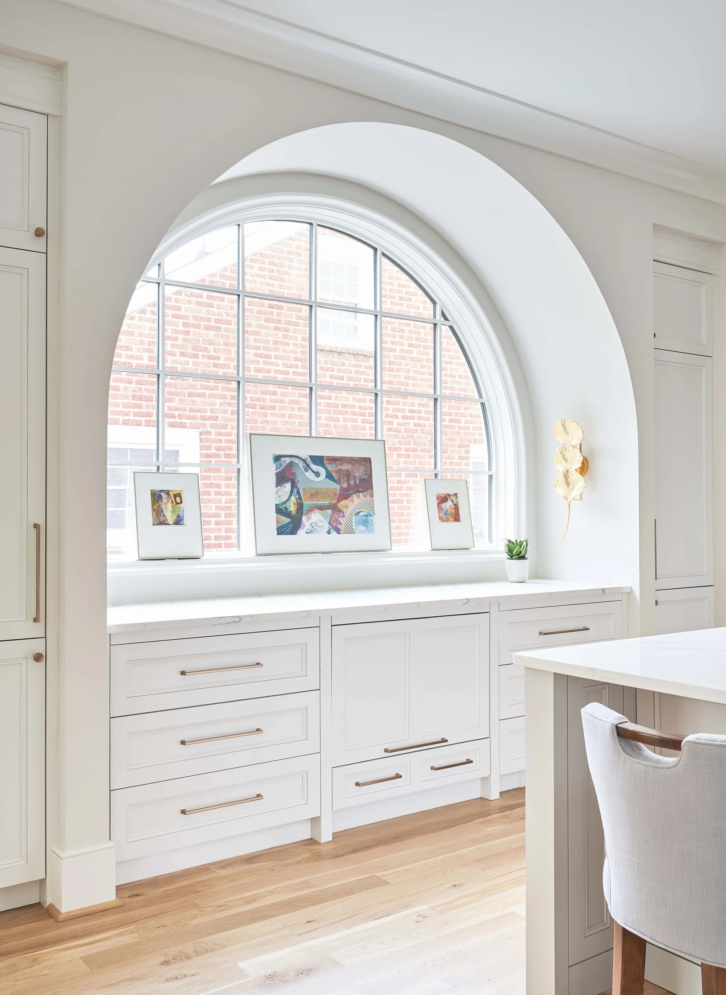 Chesterfield I kitchen and living area — Royal Building Group custom home, Charlotte, NC