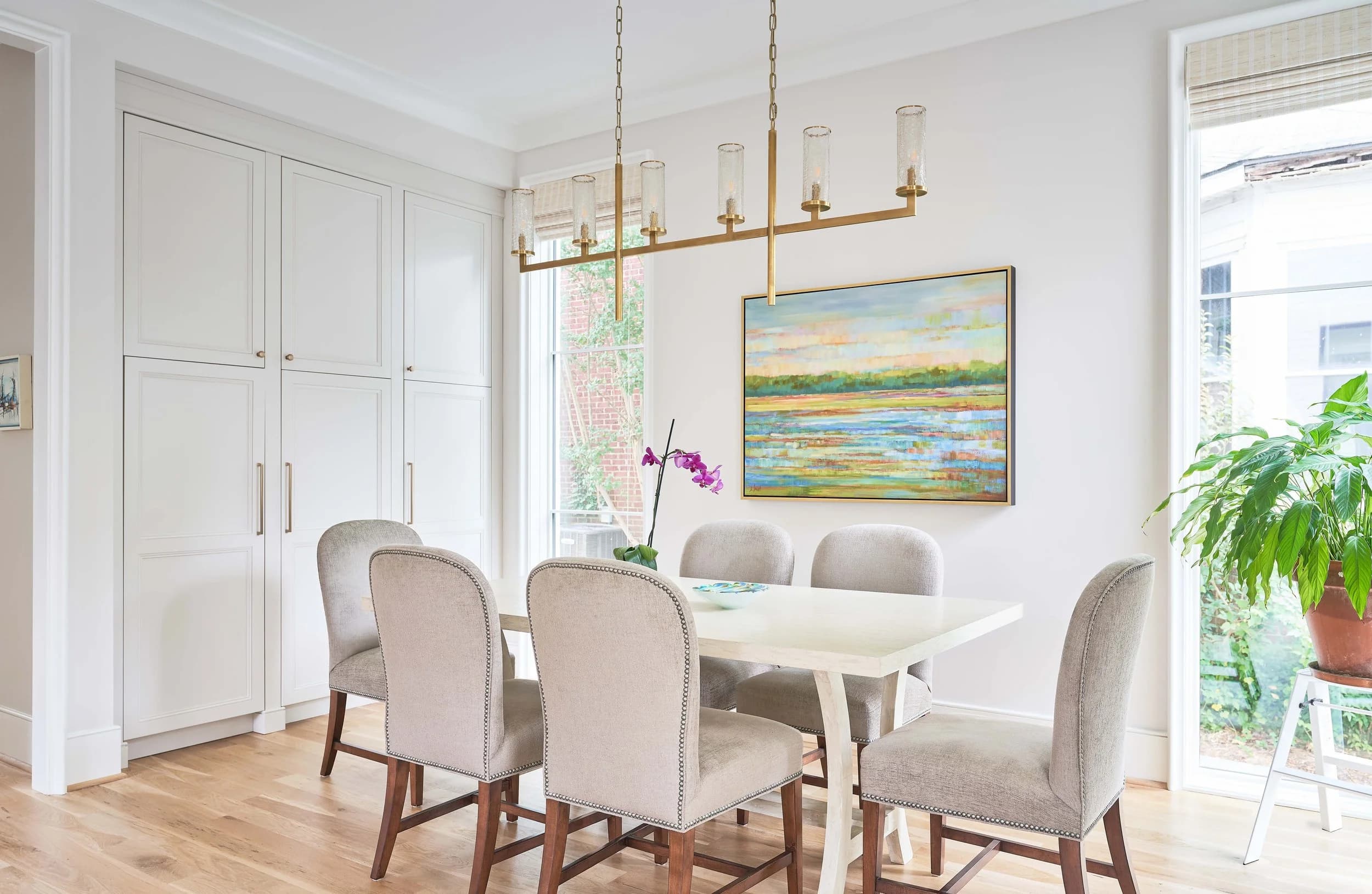 Chesterfield I kitchen and living area — Royal Building Group custom home, Charlotte, NC