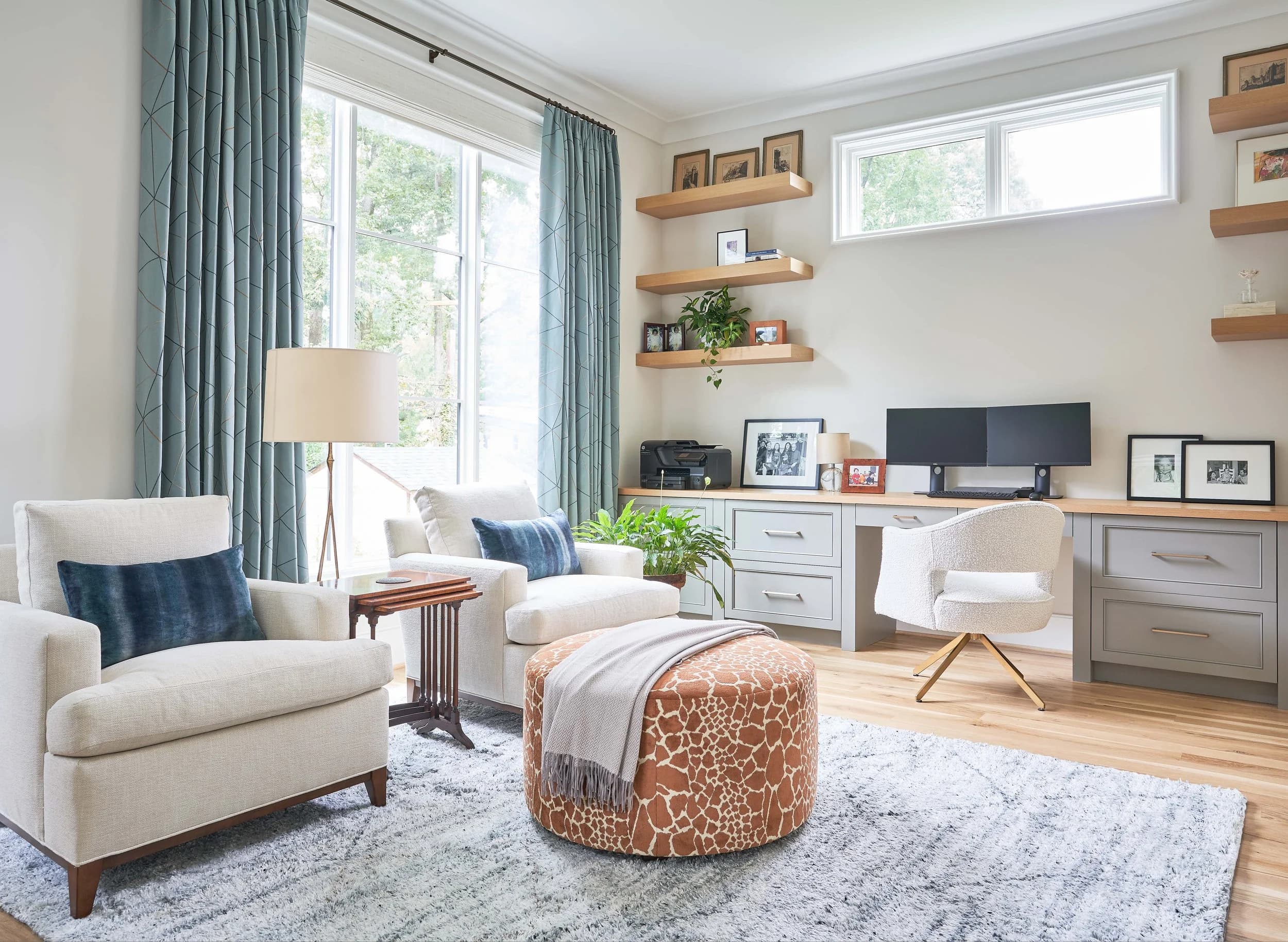 Chesterfield I kitchen and living area — Royal Building Group custom home, Charlotte, NC