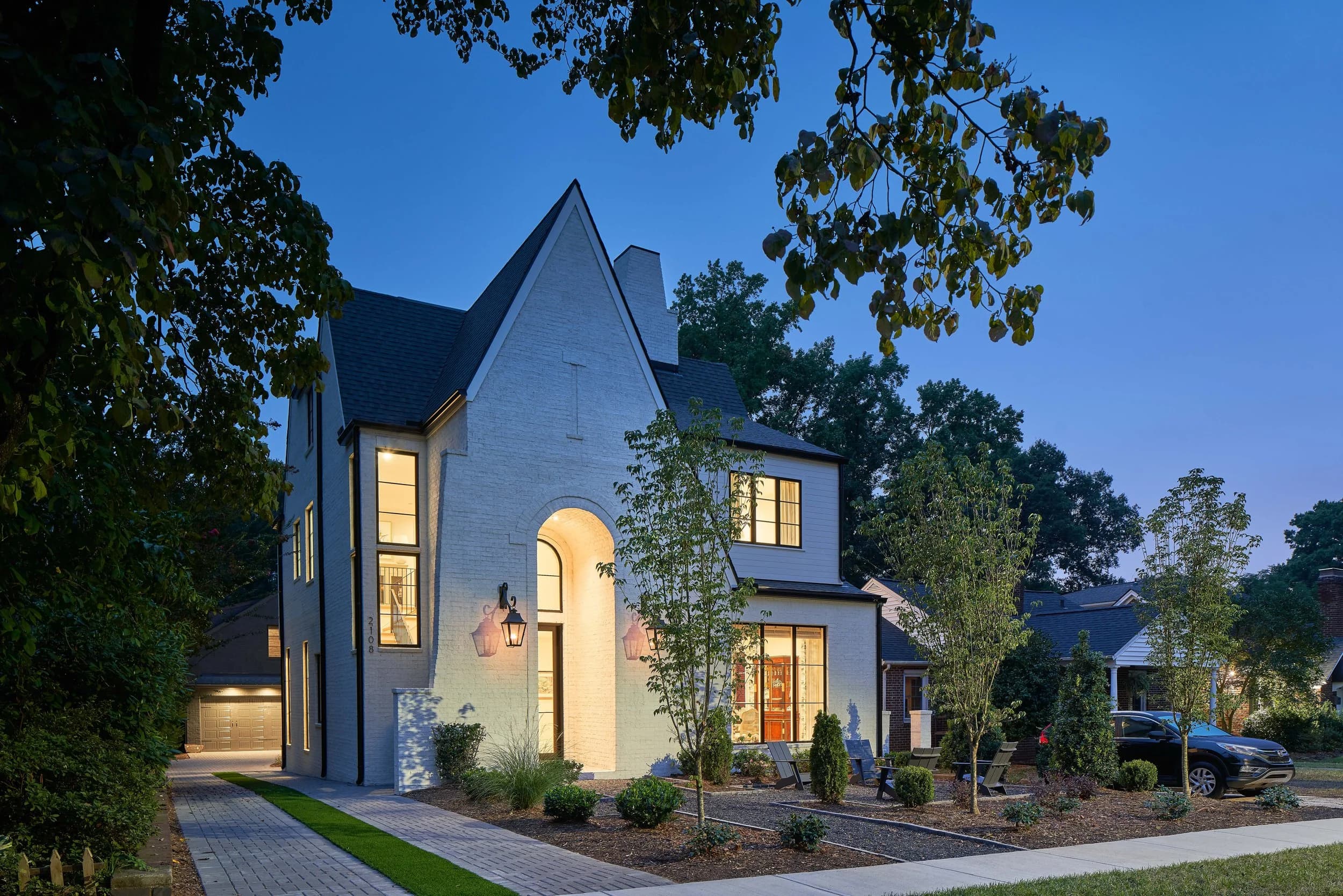 Chesterfield I interior living space — custom luxury home in Charlotte, NC