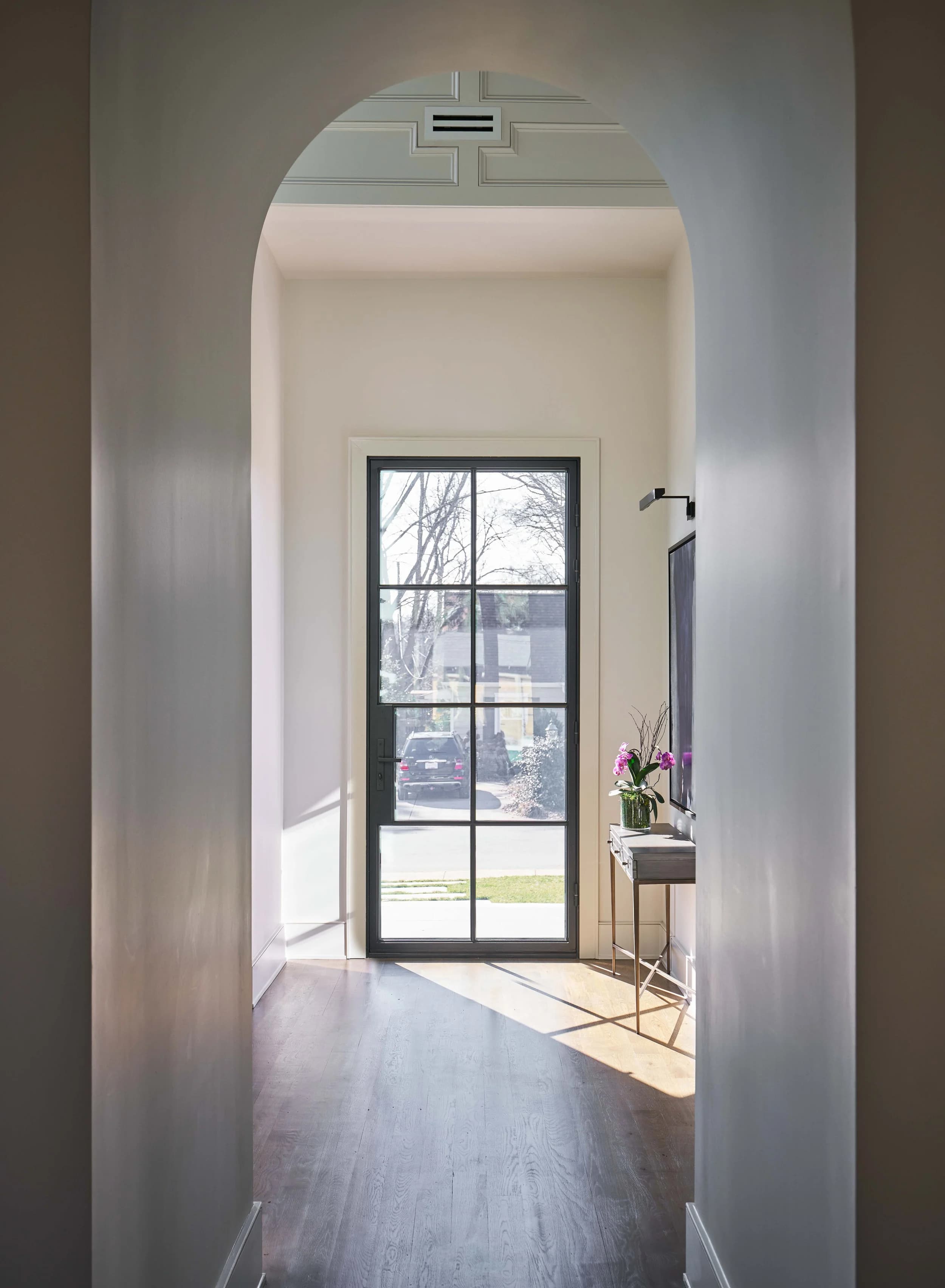 Chesterfield II kitchen and living area — Royal Building Group custom home, Charlotte, NC