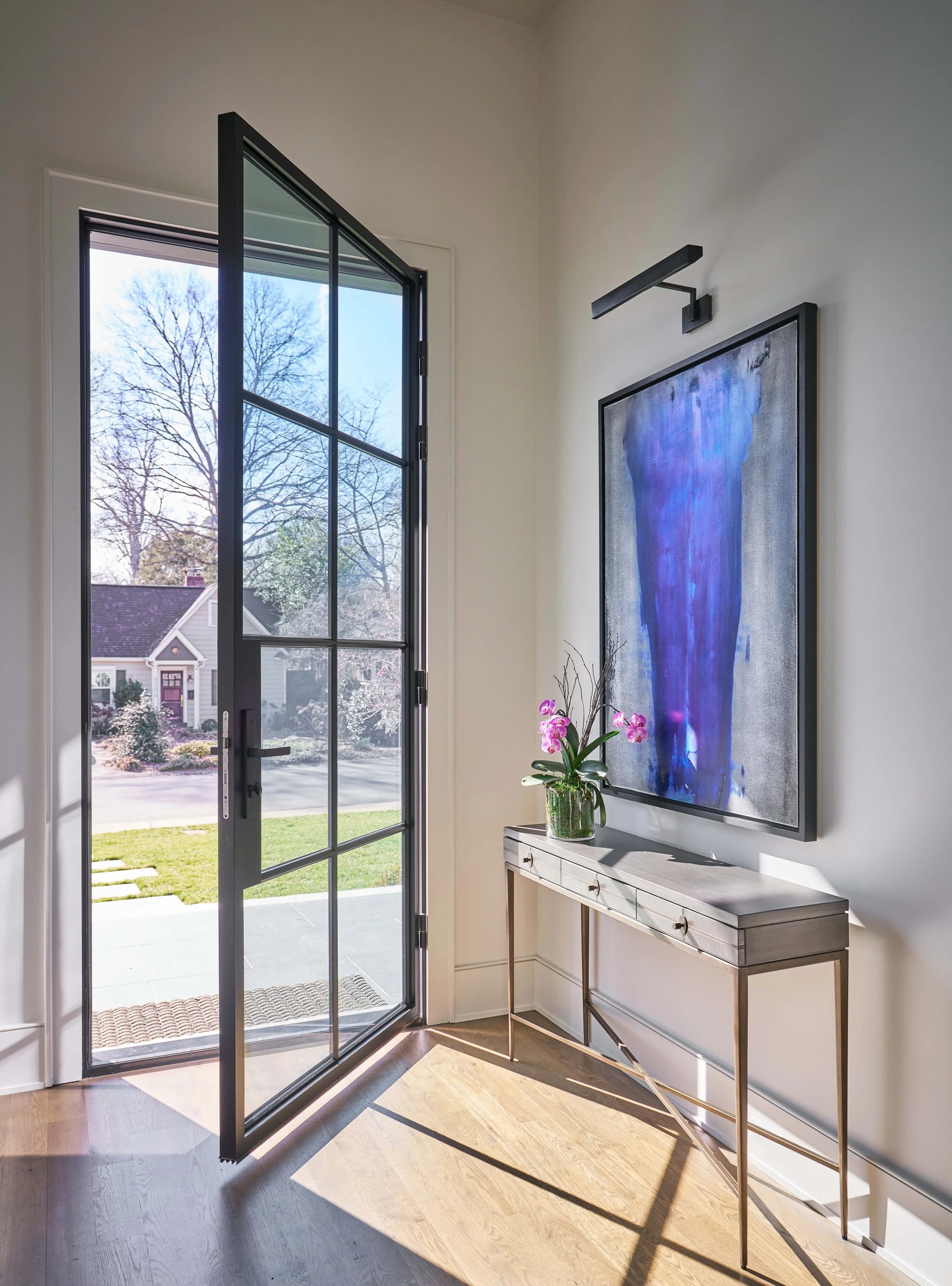 Chesterfield II kitchen and living area — Royal Building Group custom home, Charlotte, NC