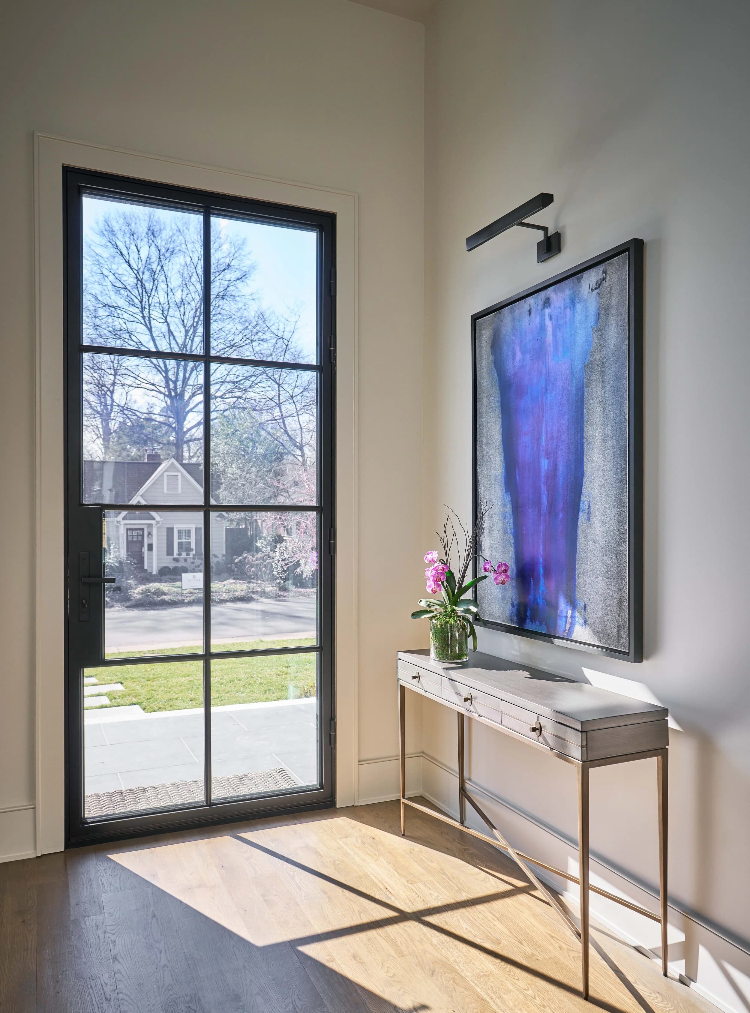 Chesterfield II kitchen and living area — Royal Building Group custom home, Charlotte, NC