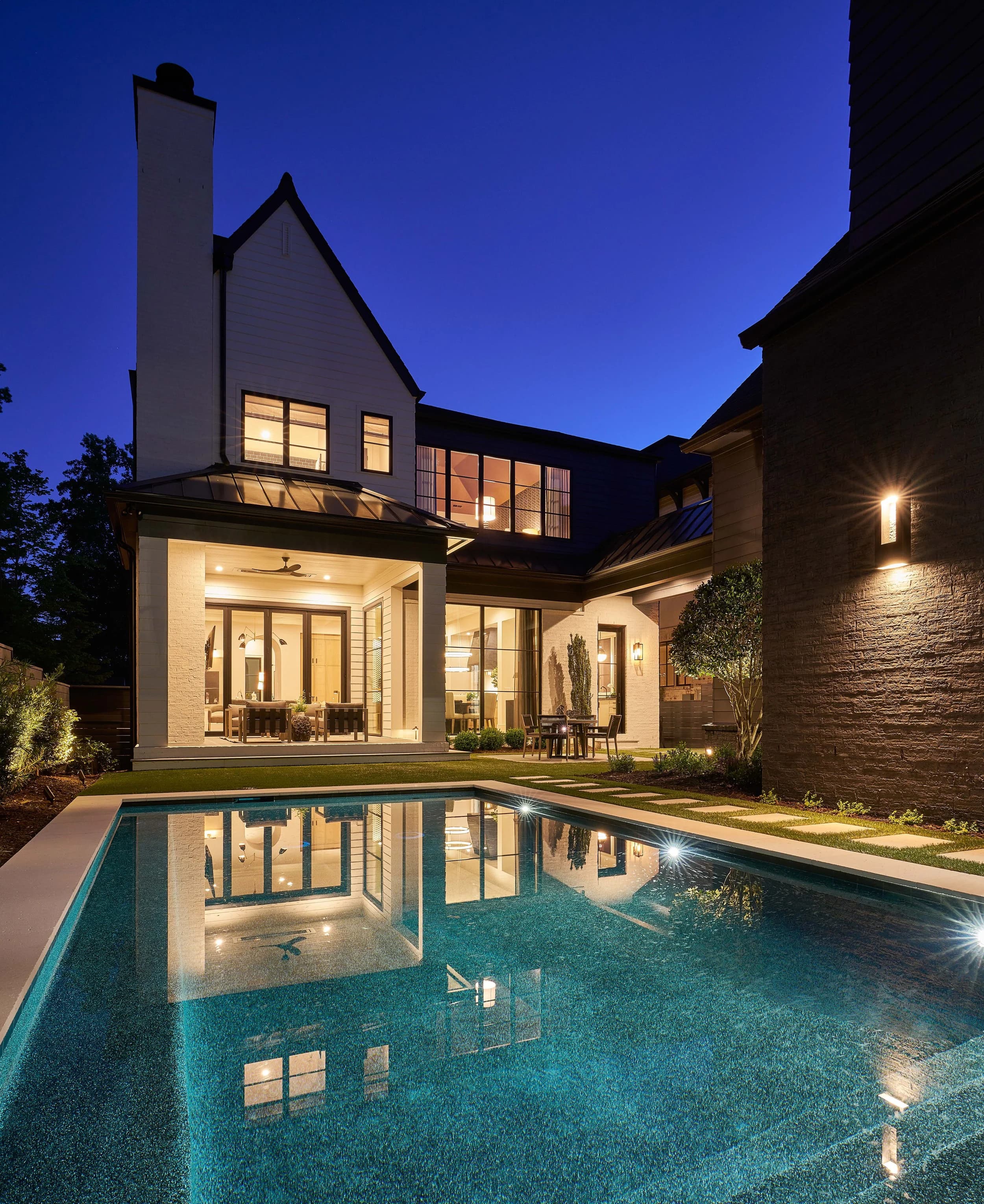Chesterfield II architectural detail — Royal Building Group custom home, Charlotte, NC