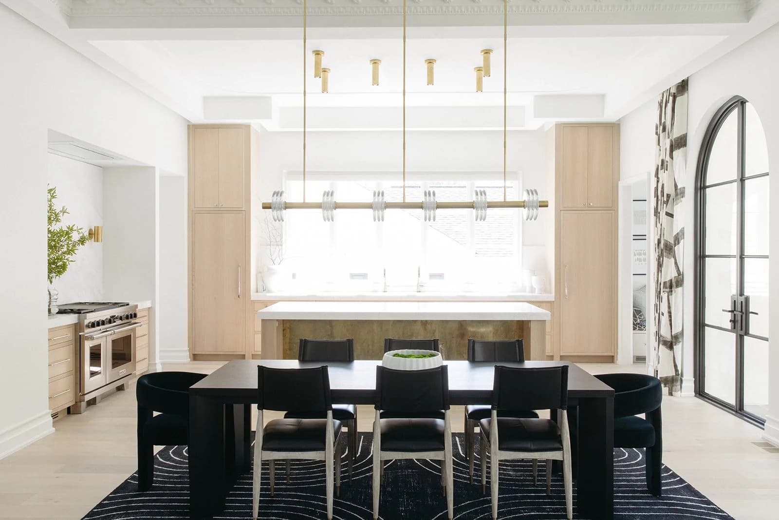 Chesterfield III kitchen and living area — Royal Building Group custom home, Charlotte, NC