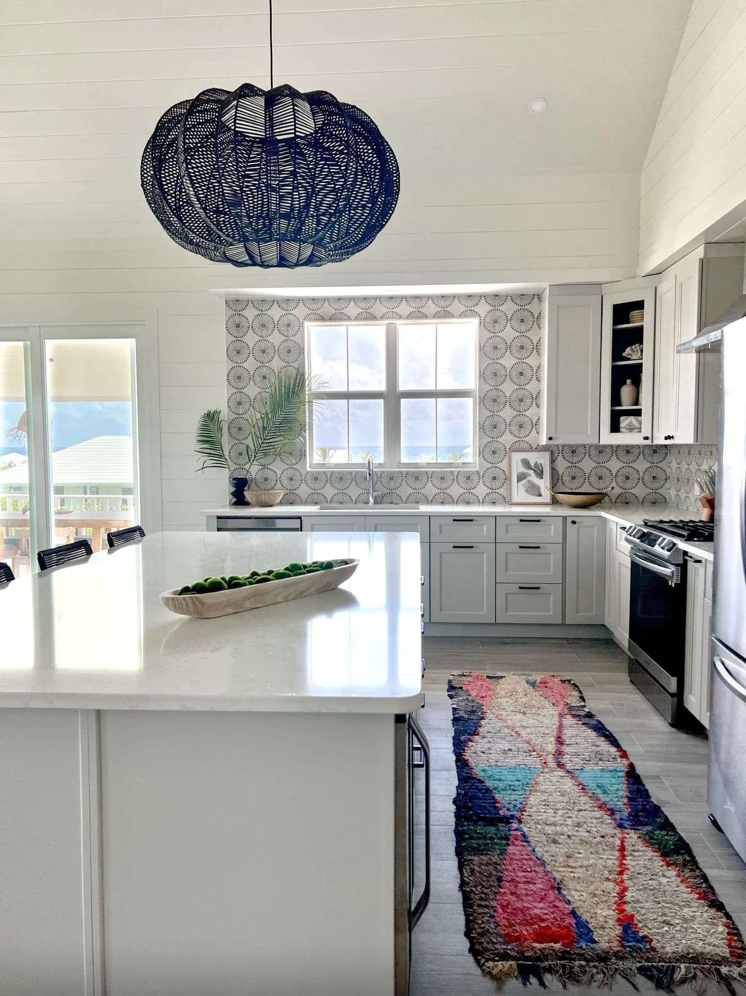 Elbow Cay interior living space — custom luxury home in Bahamas
