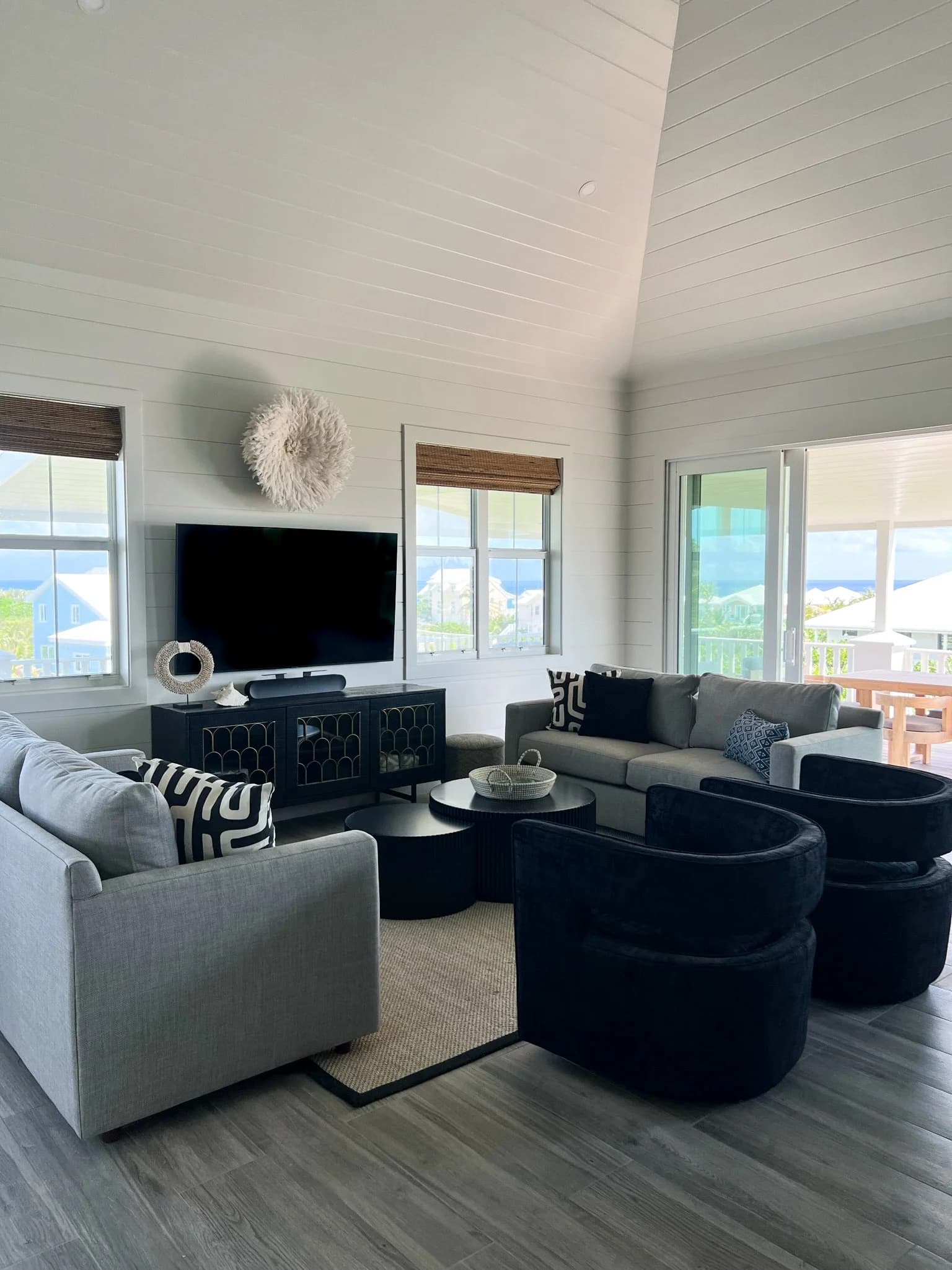 Elbow Cay architectural detail — Royal Building Group custom home, Bahamas