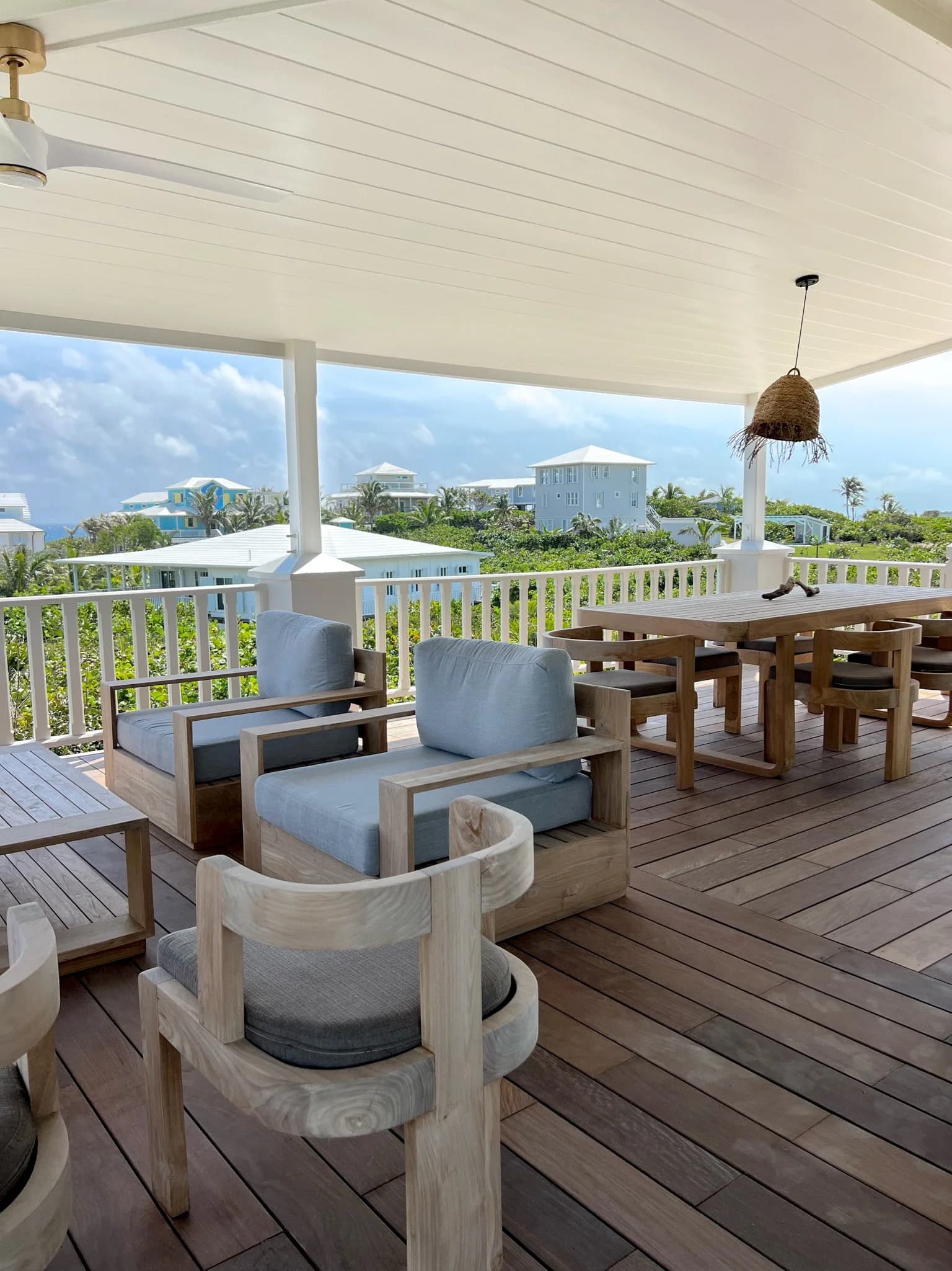 Elbow Cay interior living space — custom luxury home in Bahamas