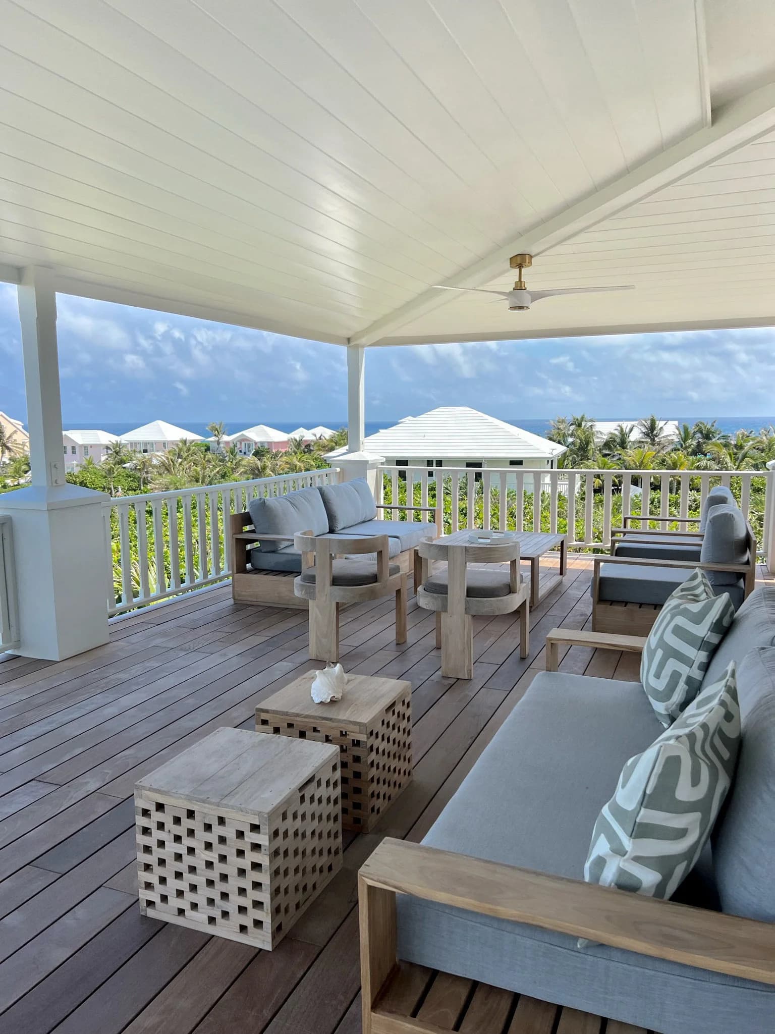 Elbow Cay interior living space — custom luxury home in Bahamas