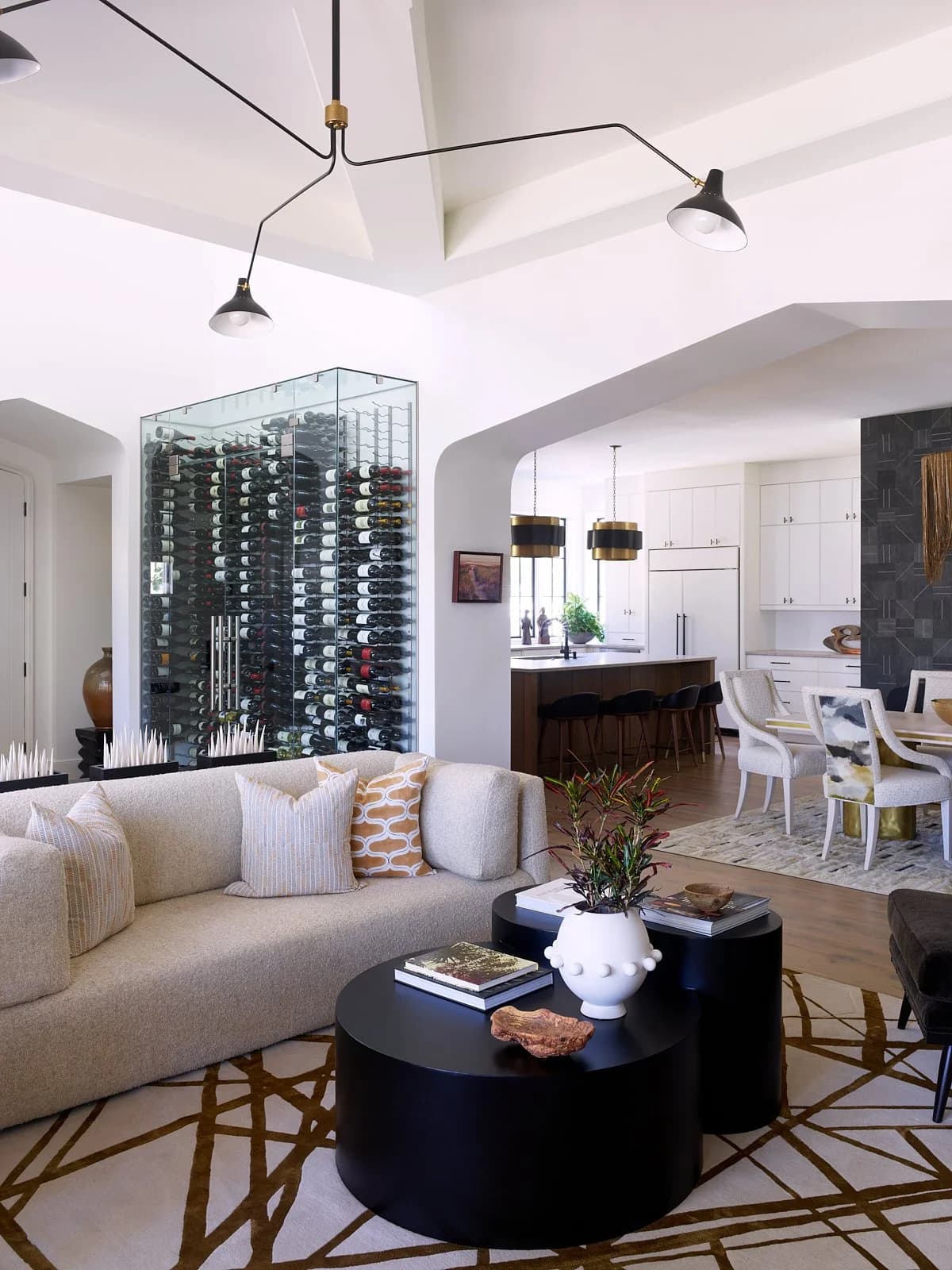 Ferncliff Duplex kitchen and living area — Royal Building Group custom home, Charlotte, NC
