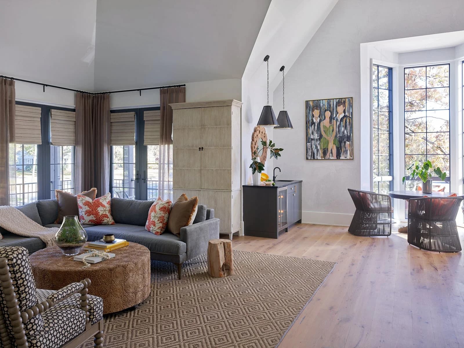 Ferncliff Duplex architectural detail — Royal Building Group custom home, Charlotte, NC