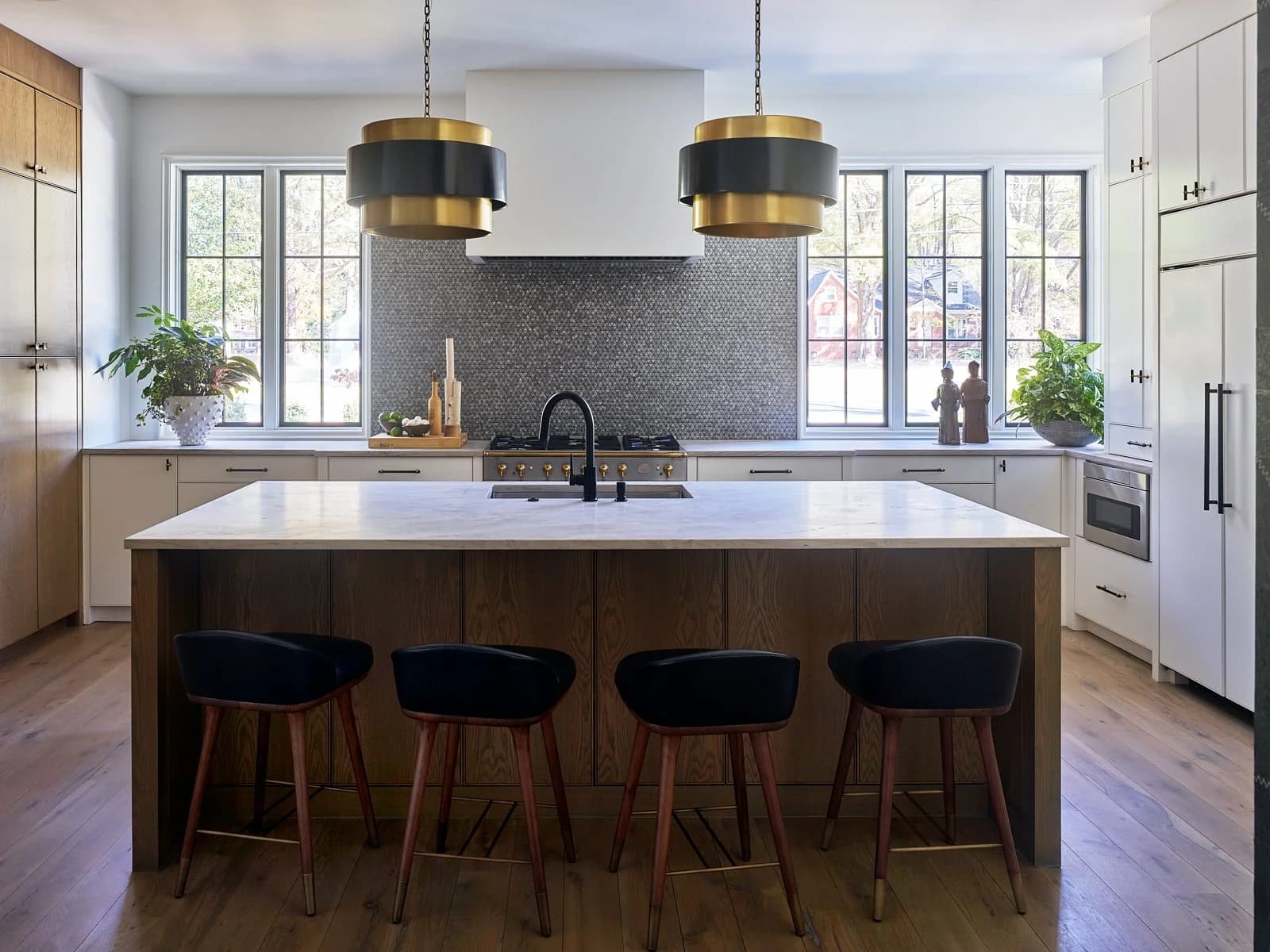 Ferncliff Duplex kitchen and living area — Royal Building Group custom home, Charlotte, NC