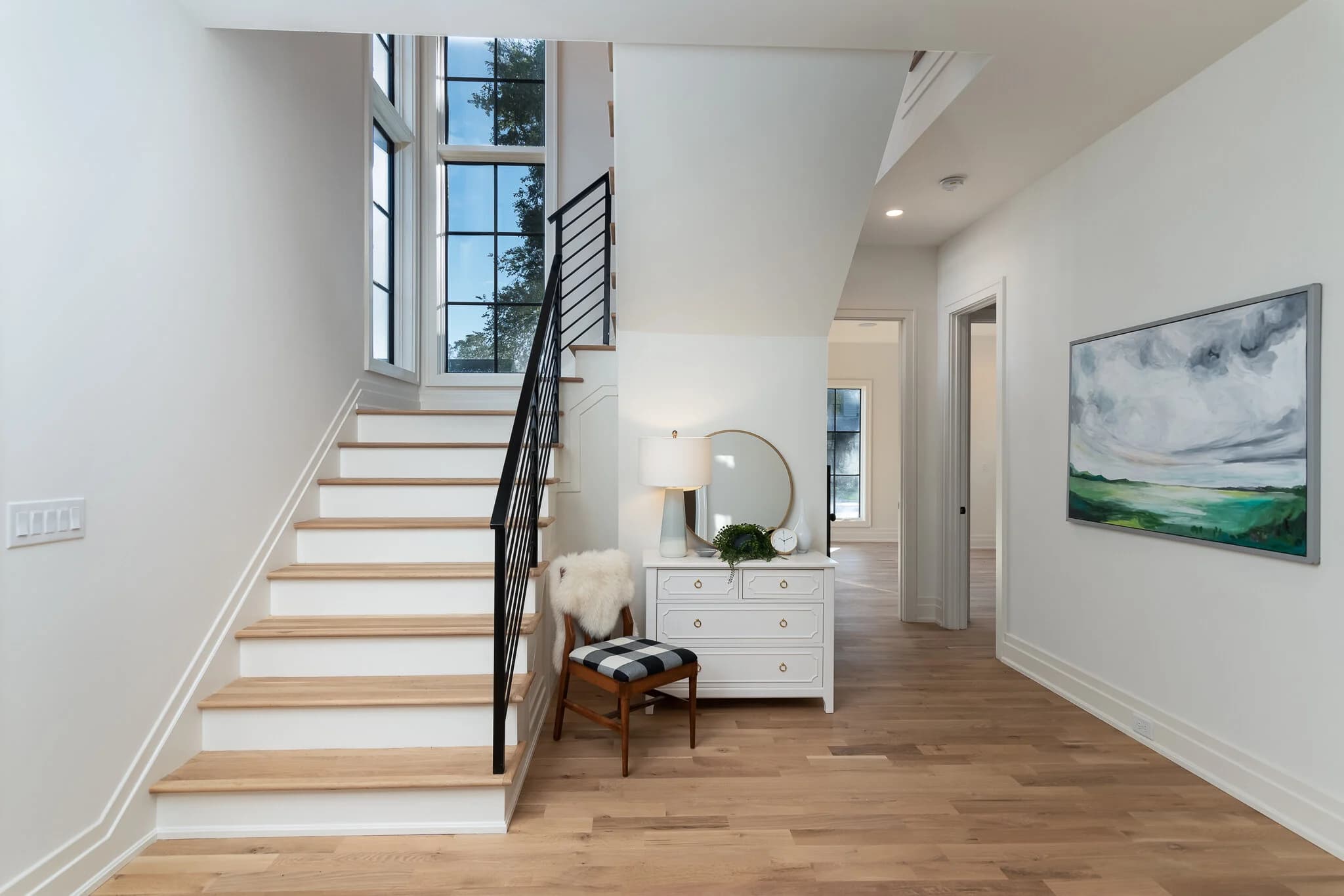 Laburnum I kitchen and living area — Royal Building Group custom home, Charlotte, NC