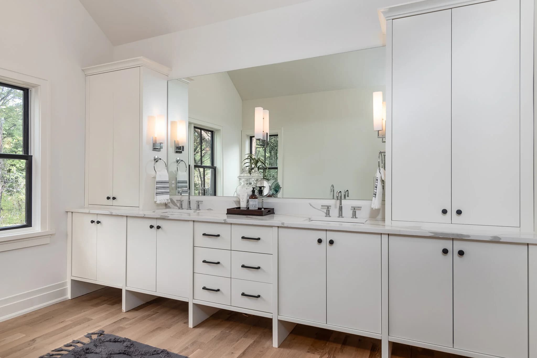 Laburnum I kitchen and living area — Royal Building Group custom home, Charlotte, NC