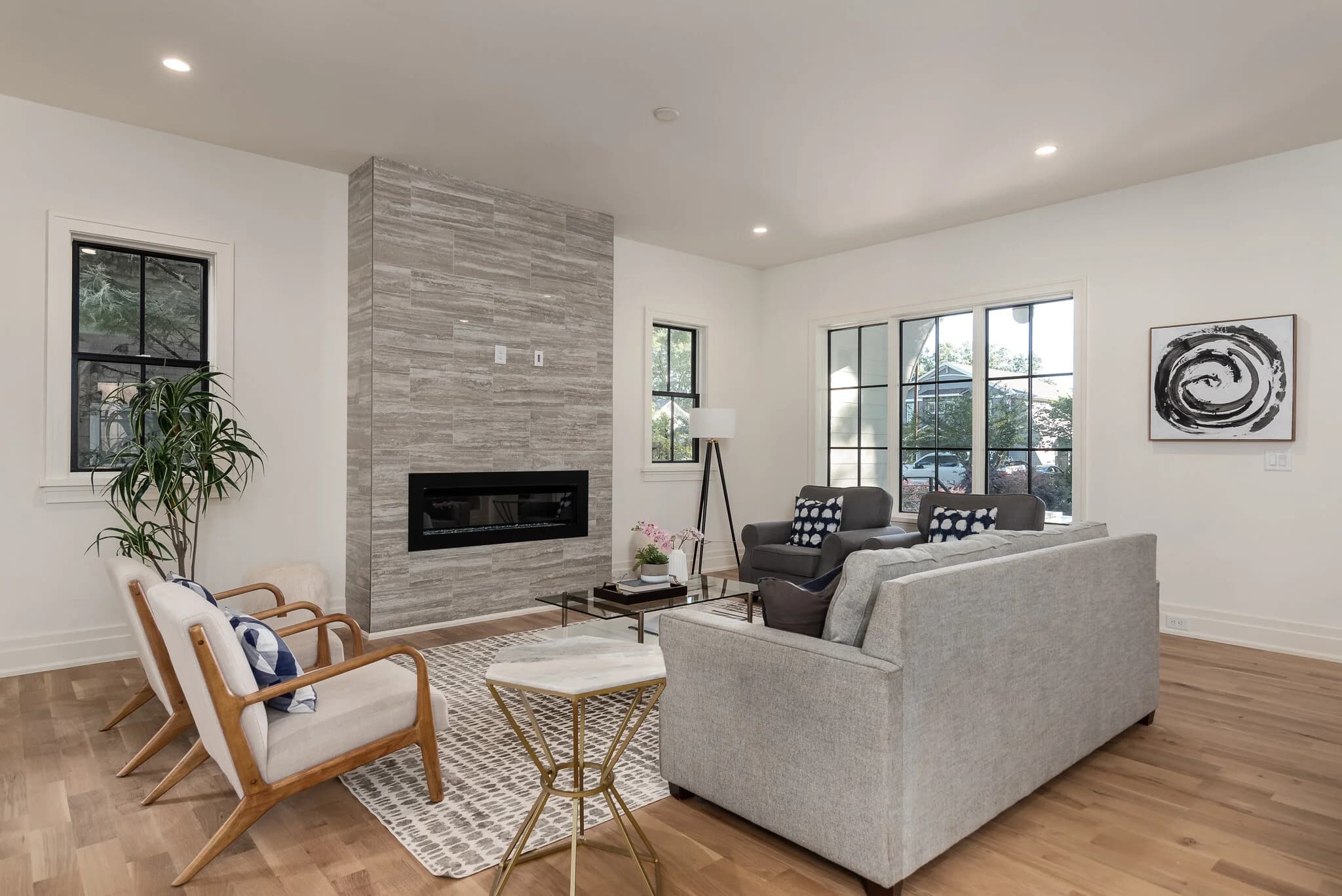 Laburnum I interior living space — custom luxury home in Charlotte, NC