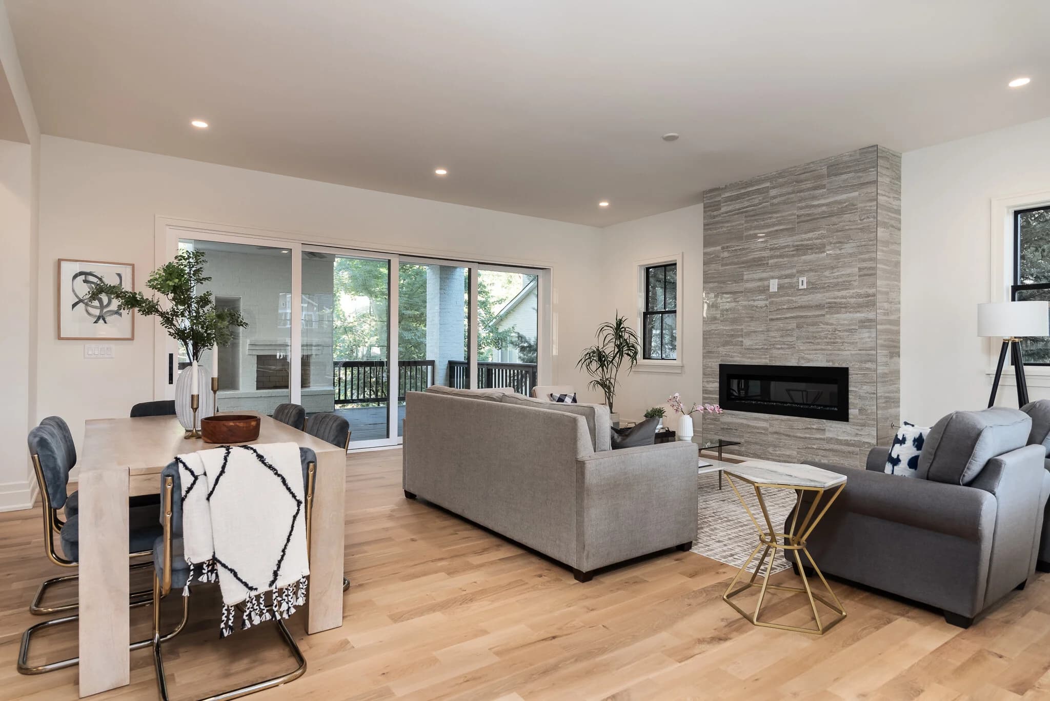 Laburnum I interior living space — custom luxury home in Charlotte, NC