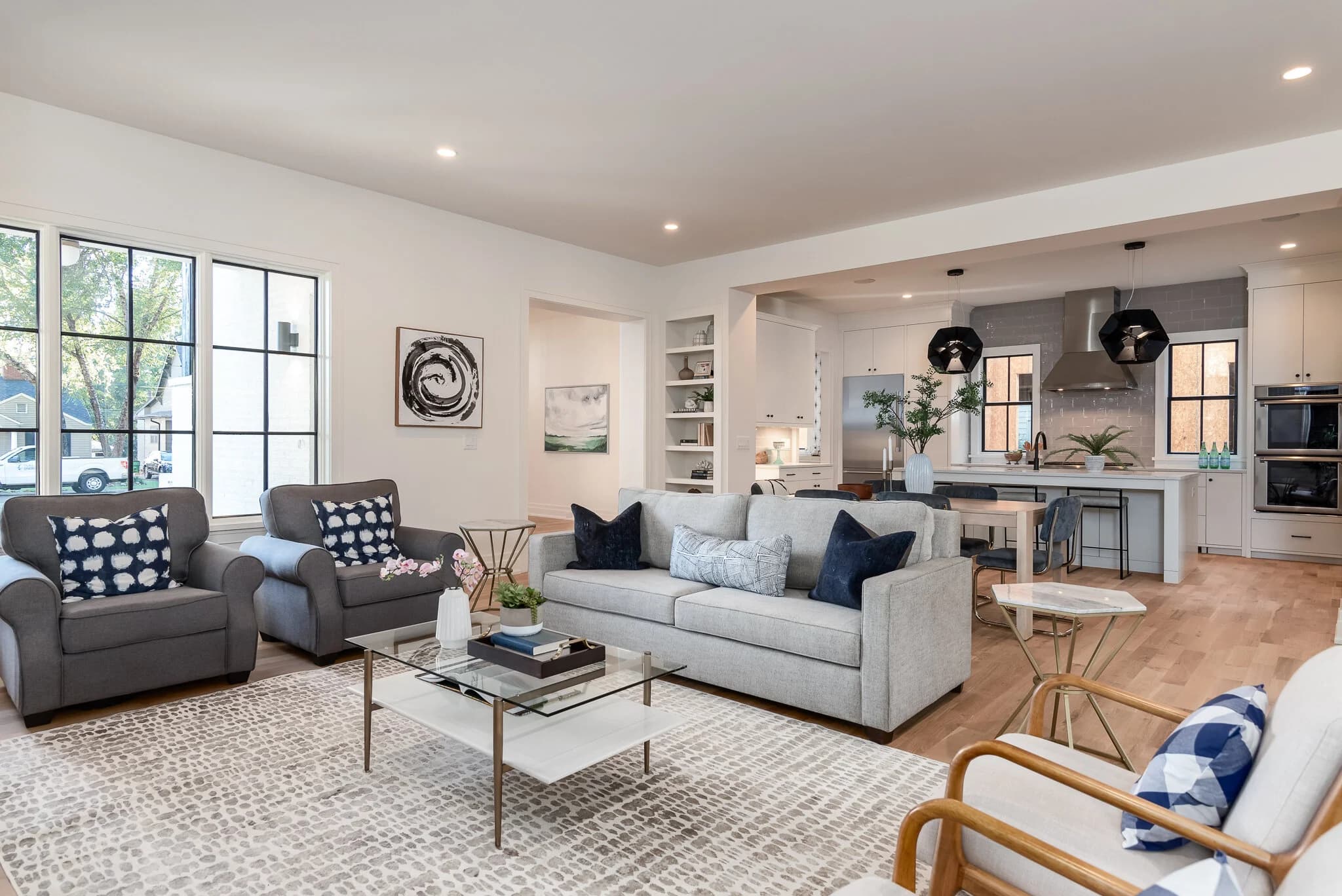 Laburnum I interior living space — custom luxury home in Charlotte, NC