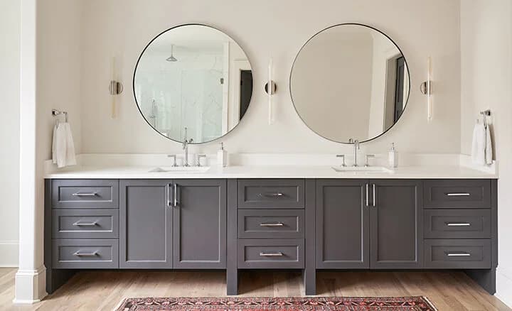 Laburnum II bedroom and bathroom — luxury custom home in Charlotte, NC