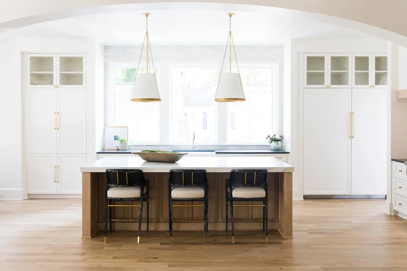 Laburnum III kitchen and living area — Royal Building Group custom home, Charlotte, NC