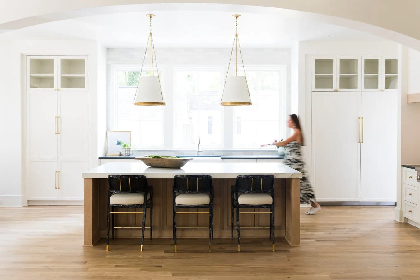 Laburnum III kitchen and living area — Royal Building Group custom home, Charlotte, NC