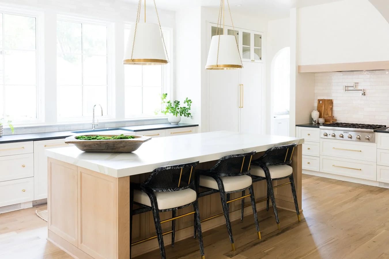 Laburnum III kitchen and living area — Royal Building Group custom home, Charlotte, NC