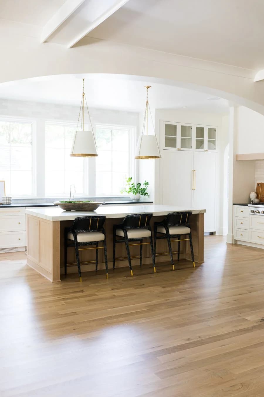 Laburnum III kitchen and living area — Royal Building Group custom home, Charlotte, NC