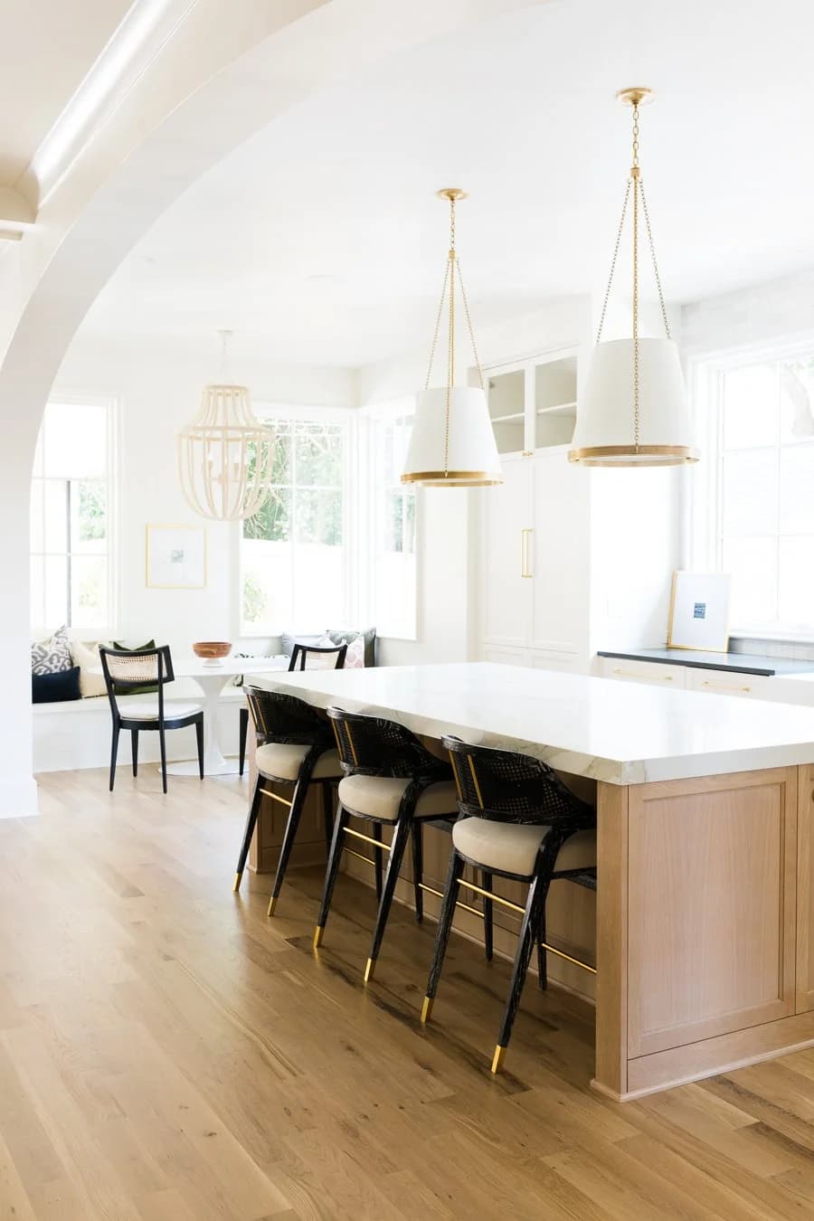 Laburnum III kitchen and living area — Royal Building Group custom home, Charlotte, NC