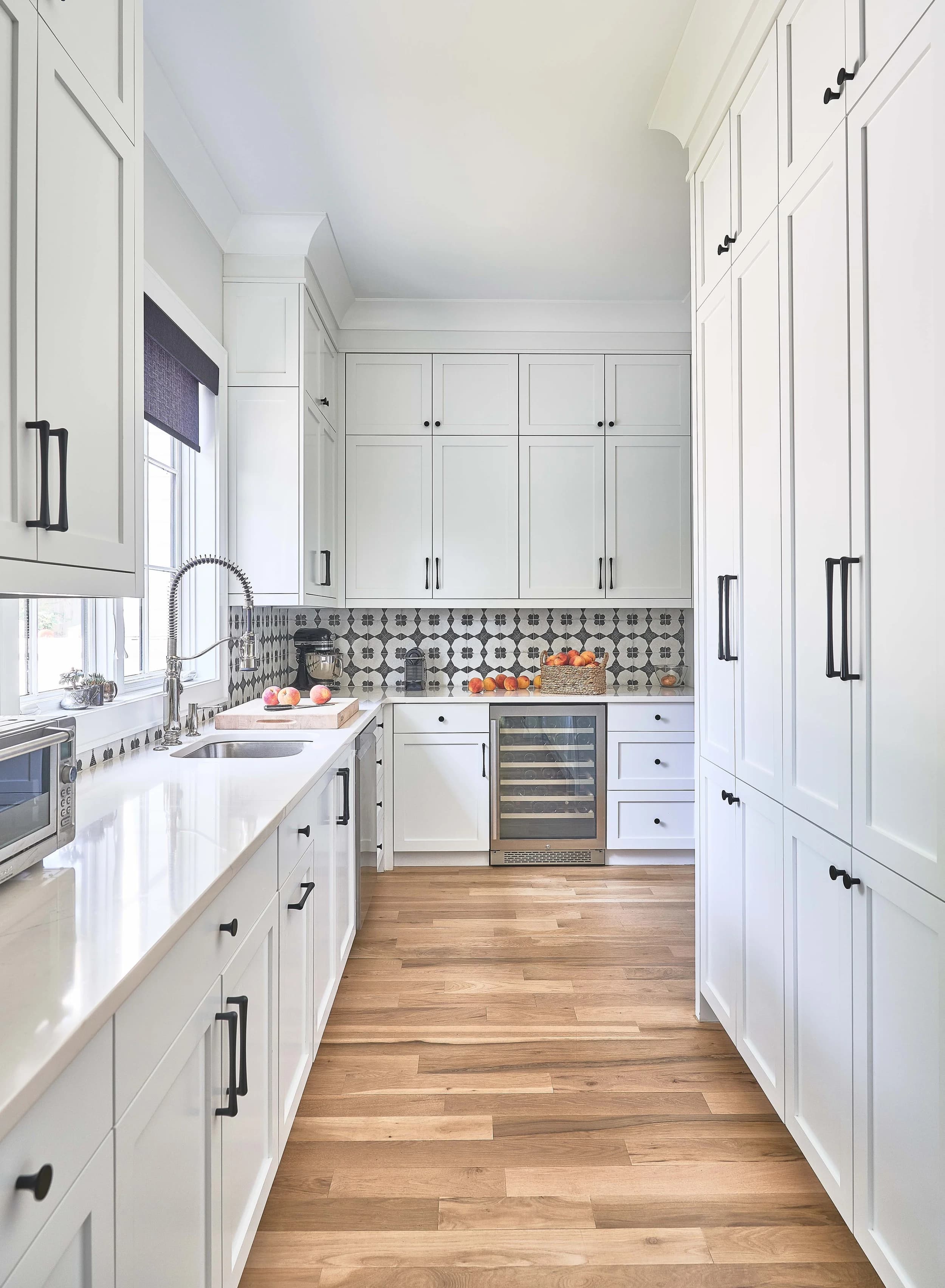Lansdowne kitchen and living area — Royal Building Group custom home, Charlotte, NC
