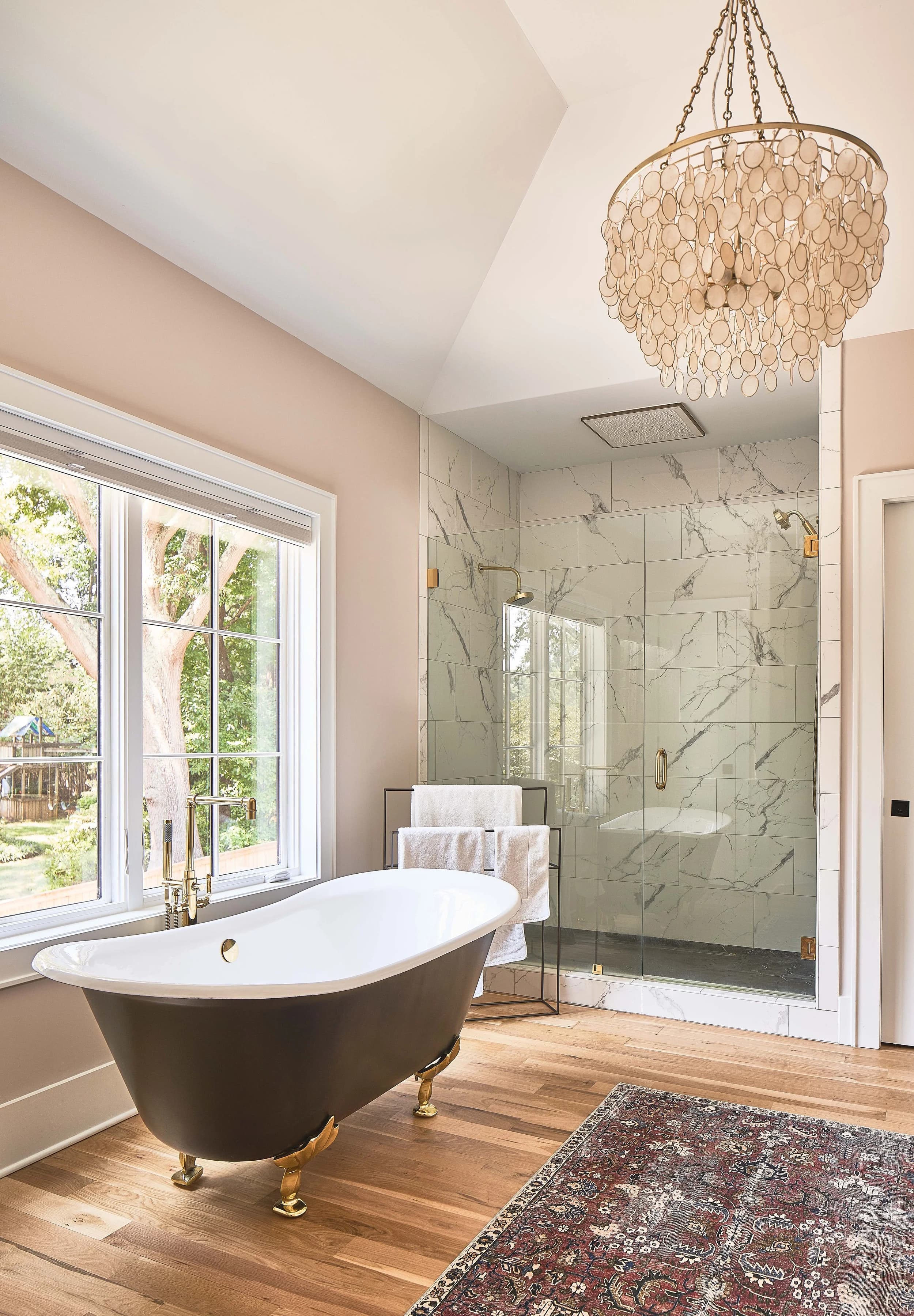 Lansdowne kitchen and living area — Royal Building Group custom home, Charlotte, NC