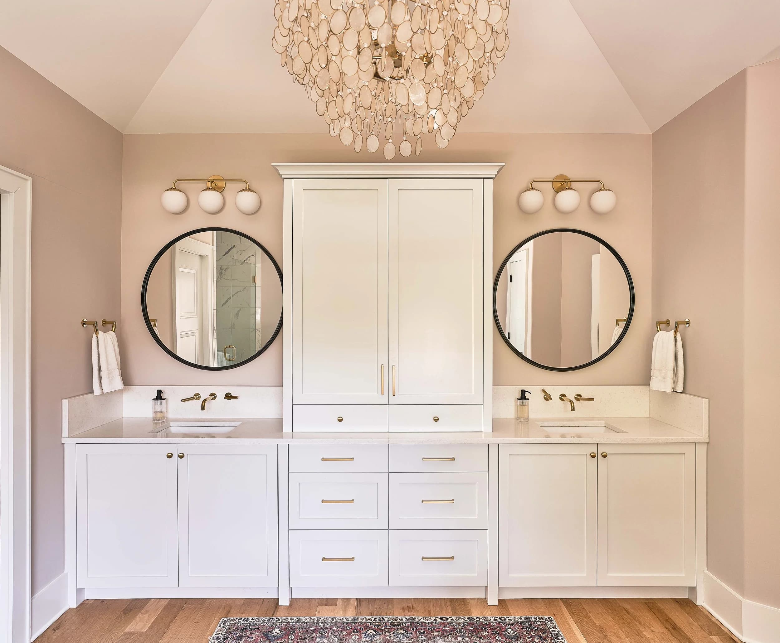 Lansdowne kitchen and living area — Royal Building Group custom home, Charlotte, NC